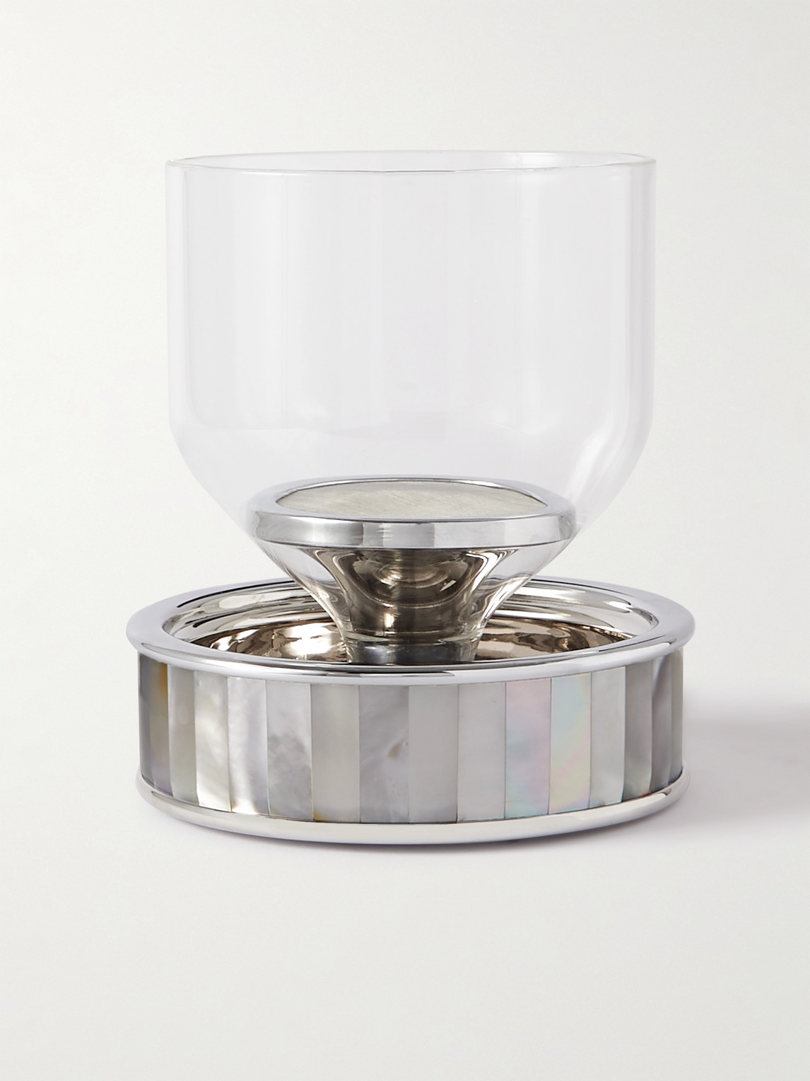 Lorenzi Milano Stainless Steel, Mother-of-Pearl and Glass Wine Filter - Men