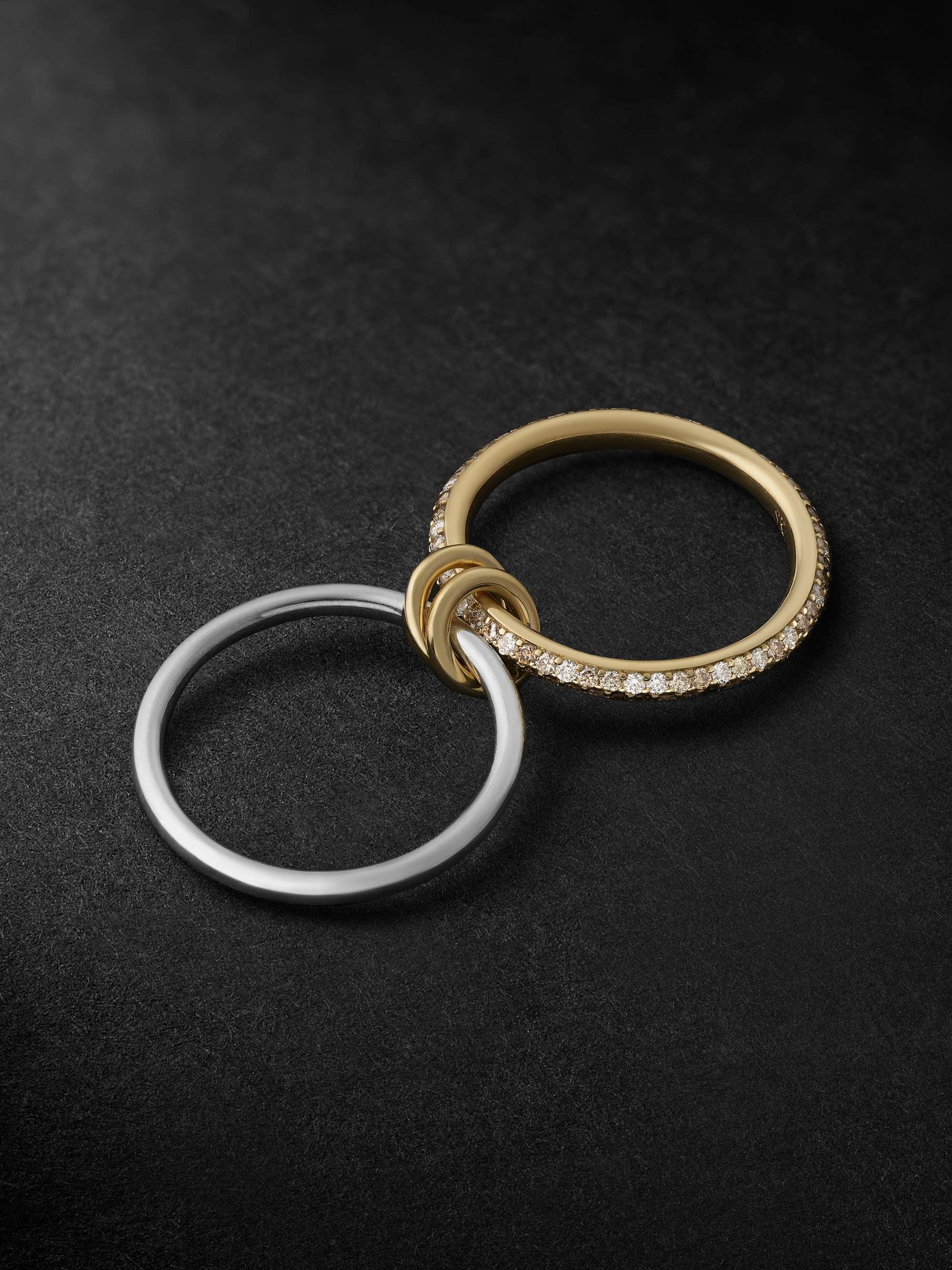 SPINELLI KILCOLLIN Virgo Petite Gold and Silver Diamond Ring