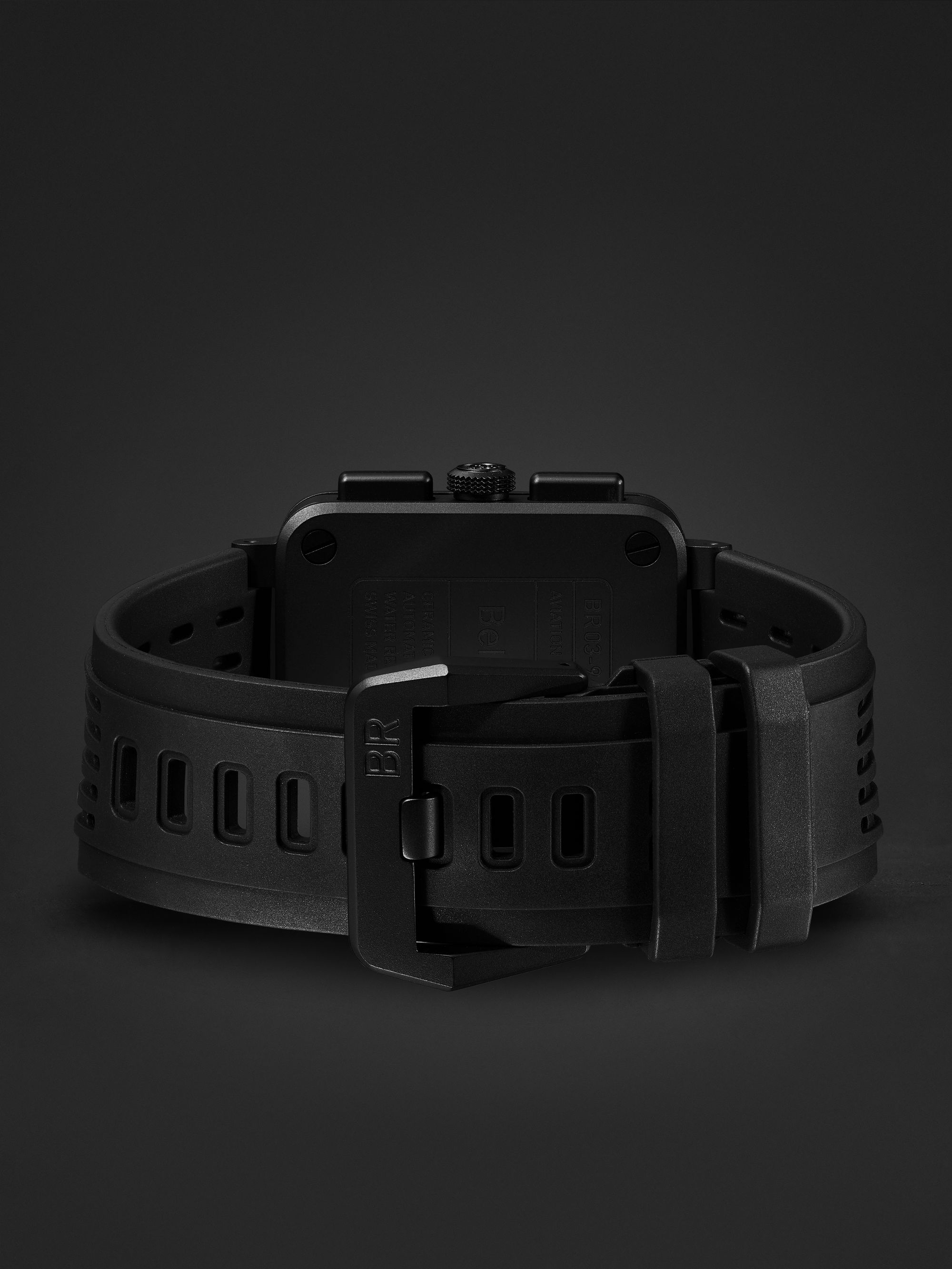 BELL & ROSS BR 03-94 Multimeter Limited Edition Automatic 42mm Ceramic and Rubber Watch, Ref. No. BR0394-SW-CE/SRB