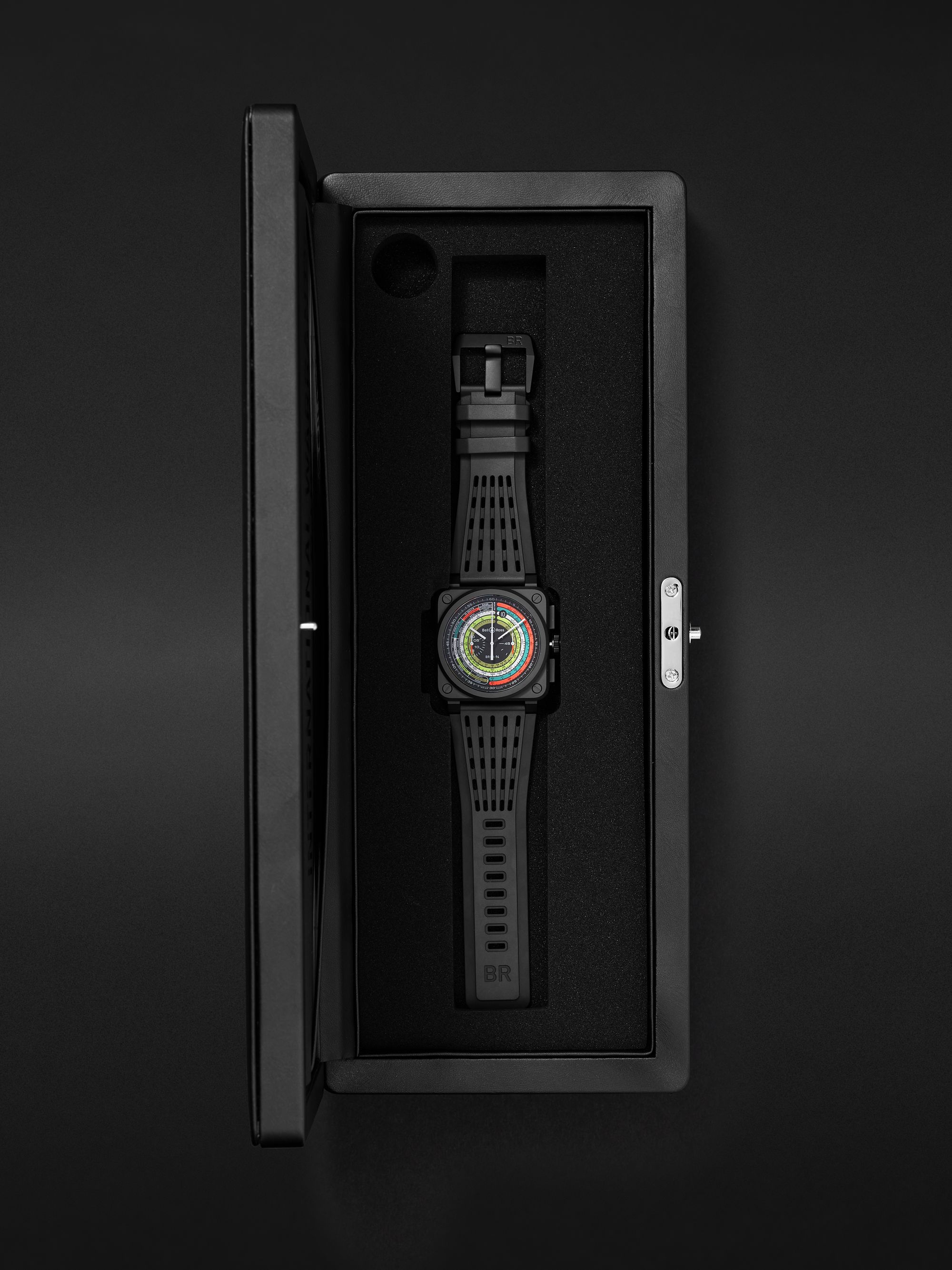 BELL & ROSS BR 03-94 Multimeter Limited Edition Automatic 42mm Ceramic and Rubber Watch, Ref. No. BR0394-SW-CE/SRB