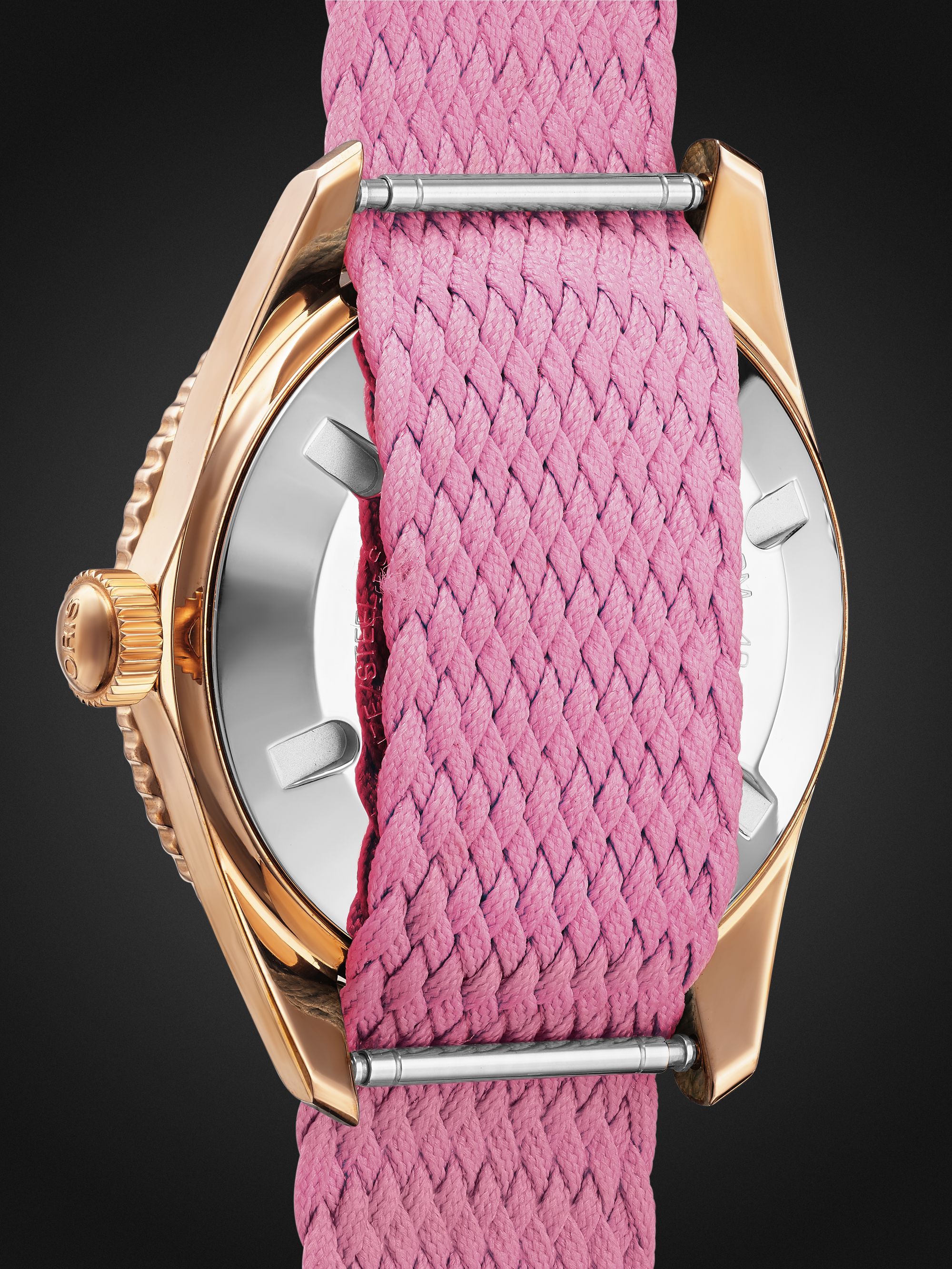 ORIS Divers Sixty-Five Automatic 38mm Bronze and Recycled-Perlon Watch, Ref. No. 01 733 7771 3158-07 3 19 04BR