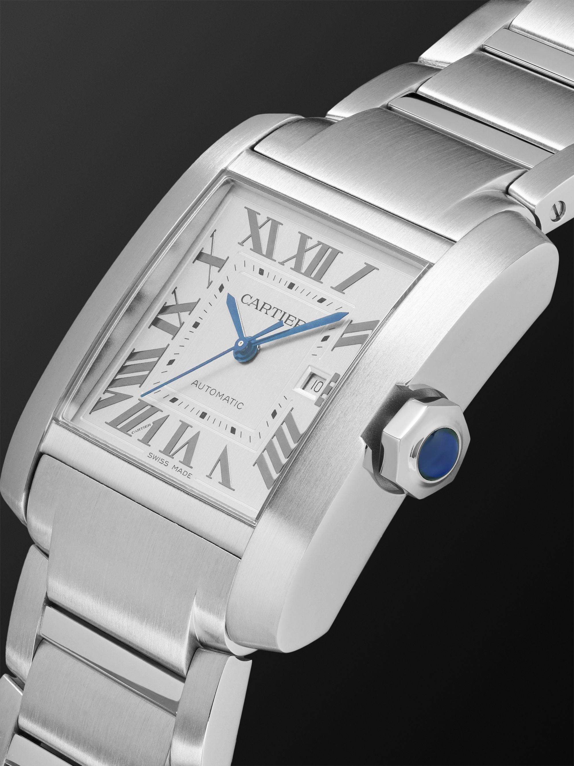 CARTIER Tank Française 36.7mm Stainless Steel Watch, Ref. No. WSTA0067