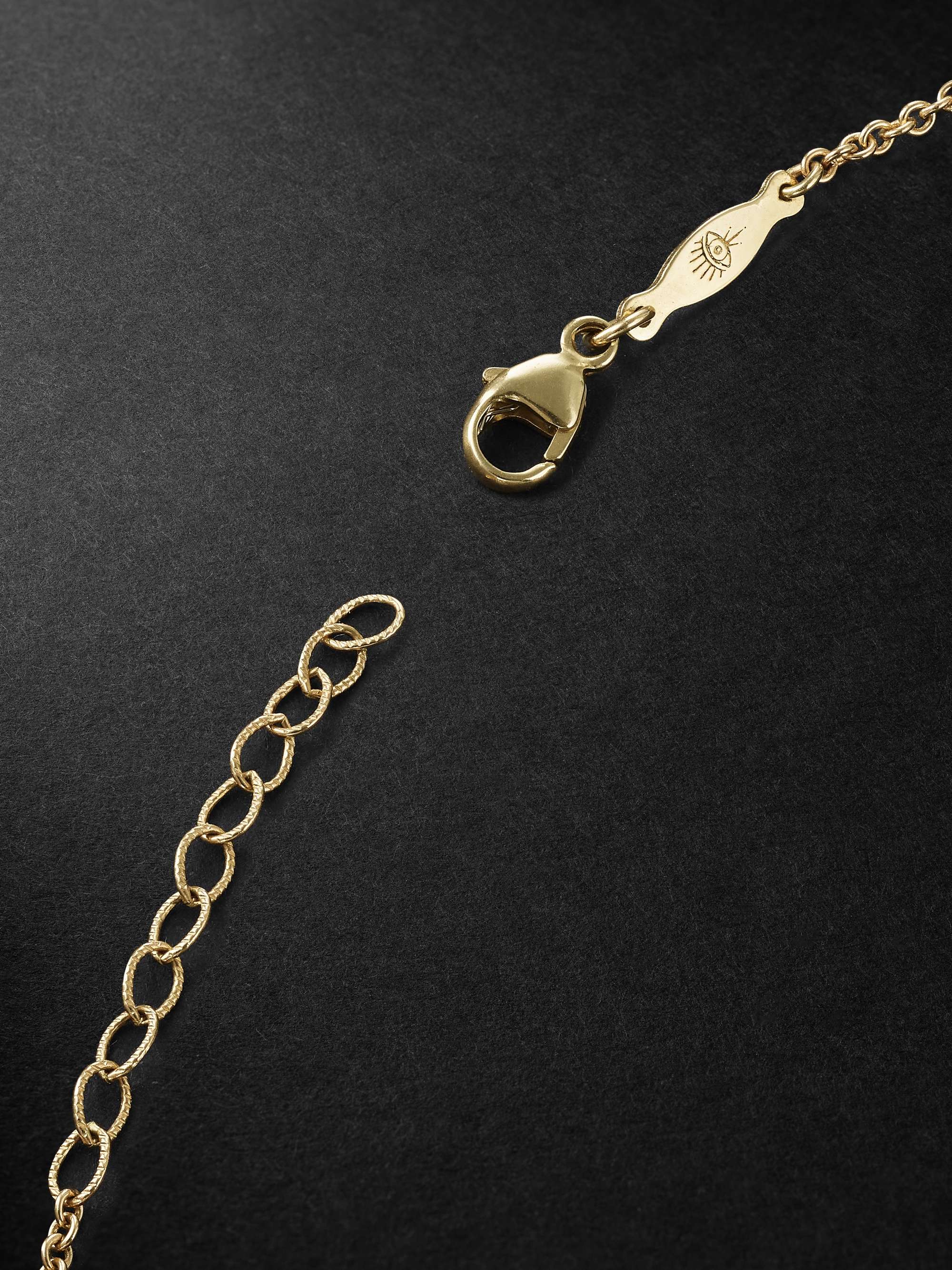 JACQUIE AICHE Gold Moonstone Anklet