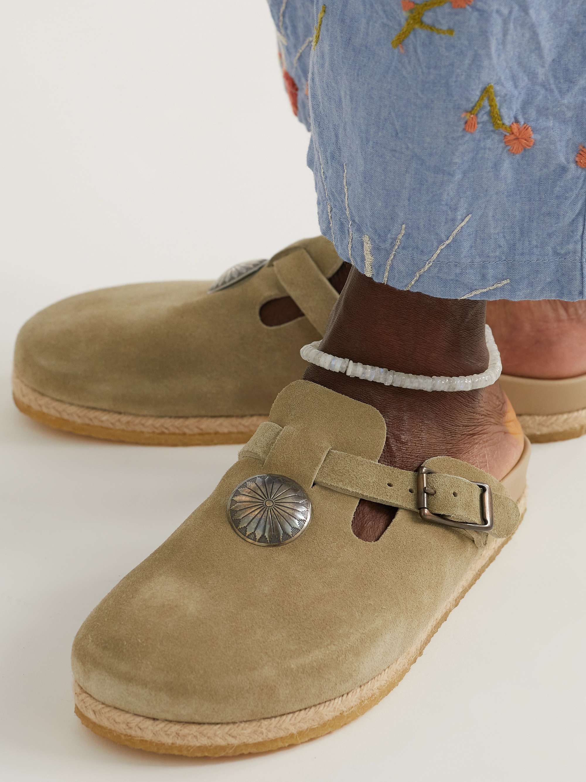 JACQUIE AICHE Gold Moonstone Anklet