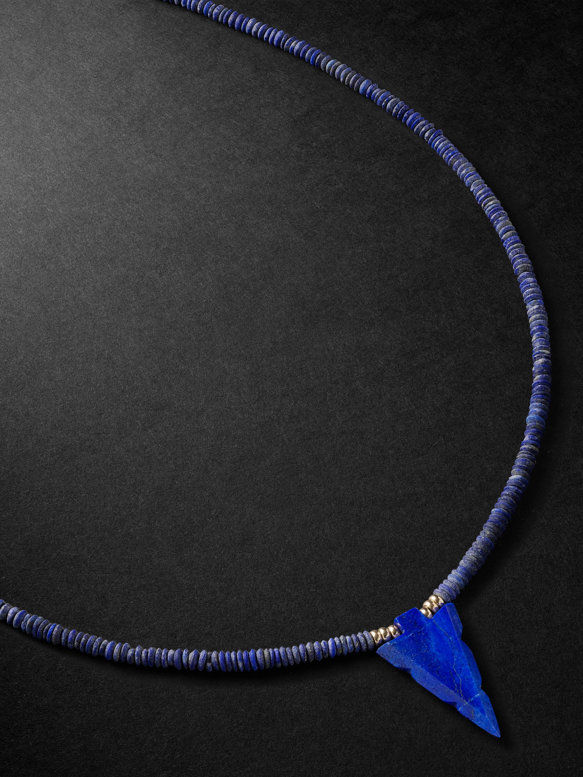 Jacquie Aiche Gold, Lapis Lazuli And Diamond Beaded Necklace In Blue