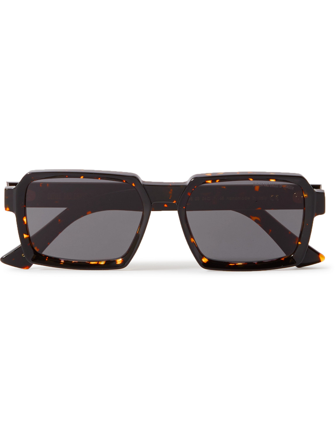 Shop Cutler And Gross 1385 Rectangle-frame Acetate Sunglasses In Black