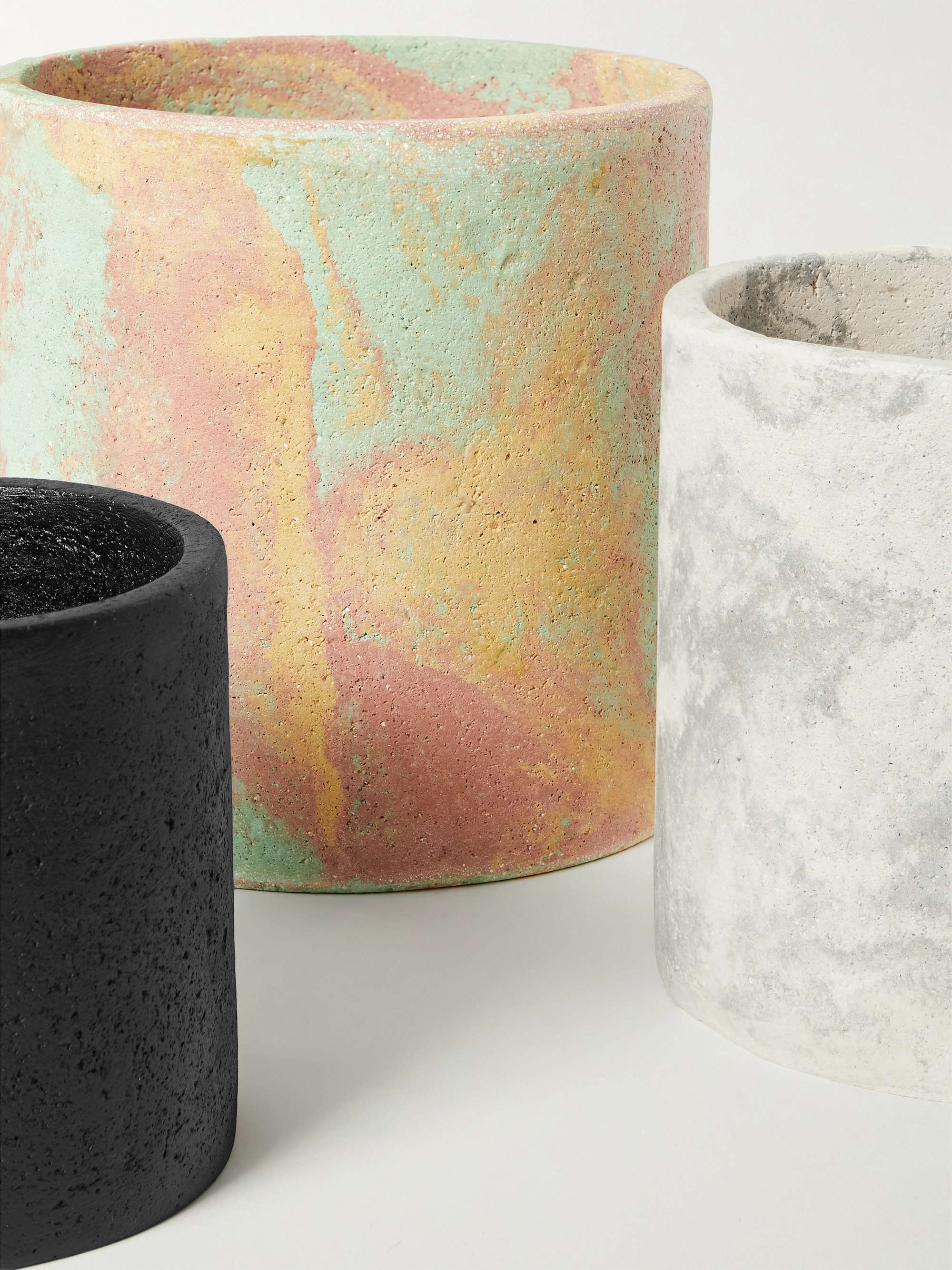 THE CONRAN SHOP Set of Three Stone Plant Pots