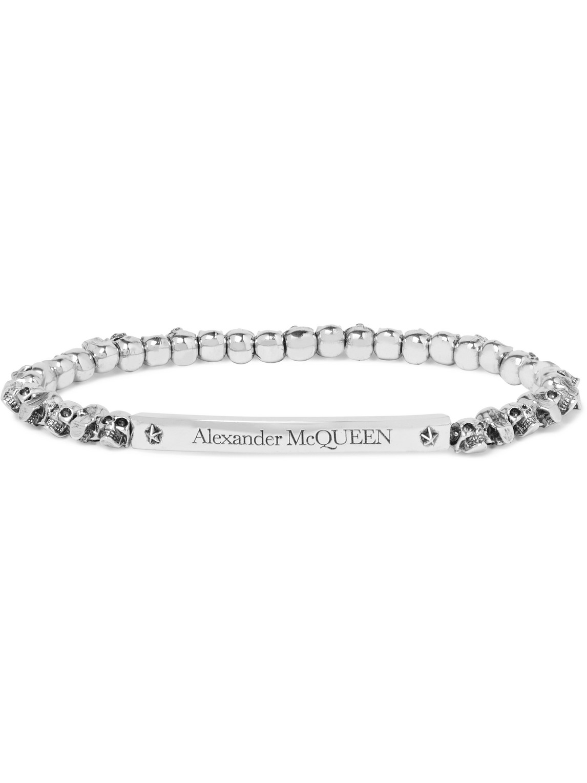 Alexander Mcqueen Skull Silver-plated Bracelet