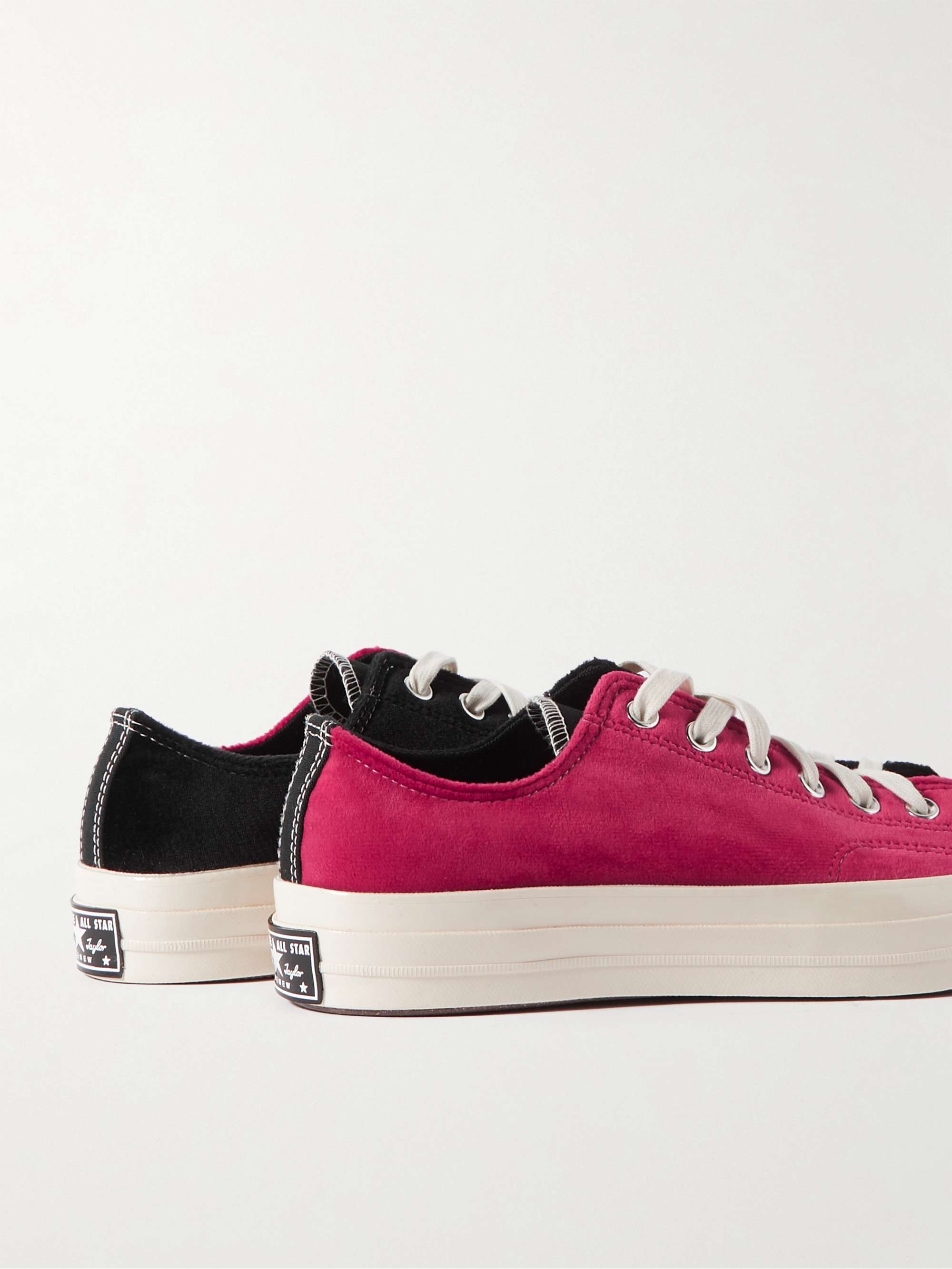 CONVERSE + Beyond Retro Chuck 70 Upcycled Two-Tone Velvet Sneakers