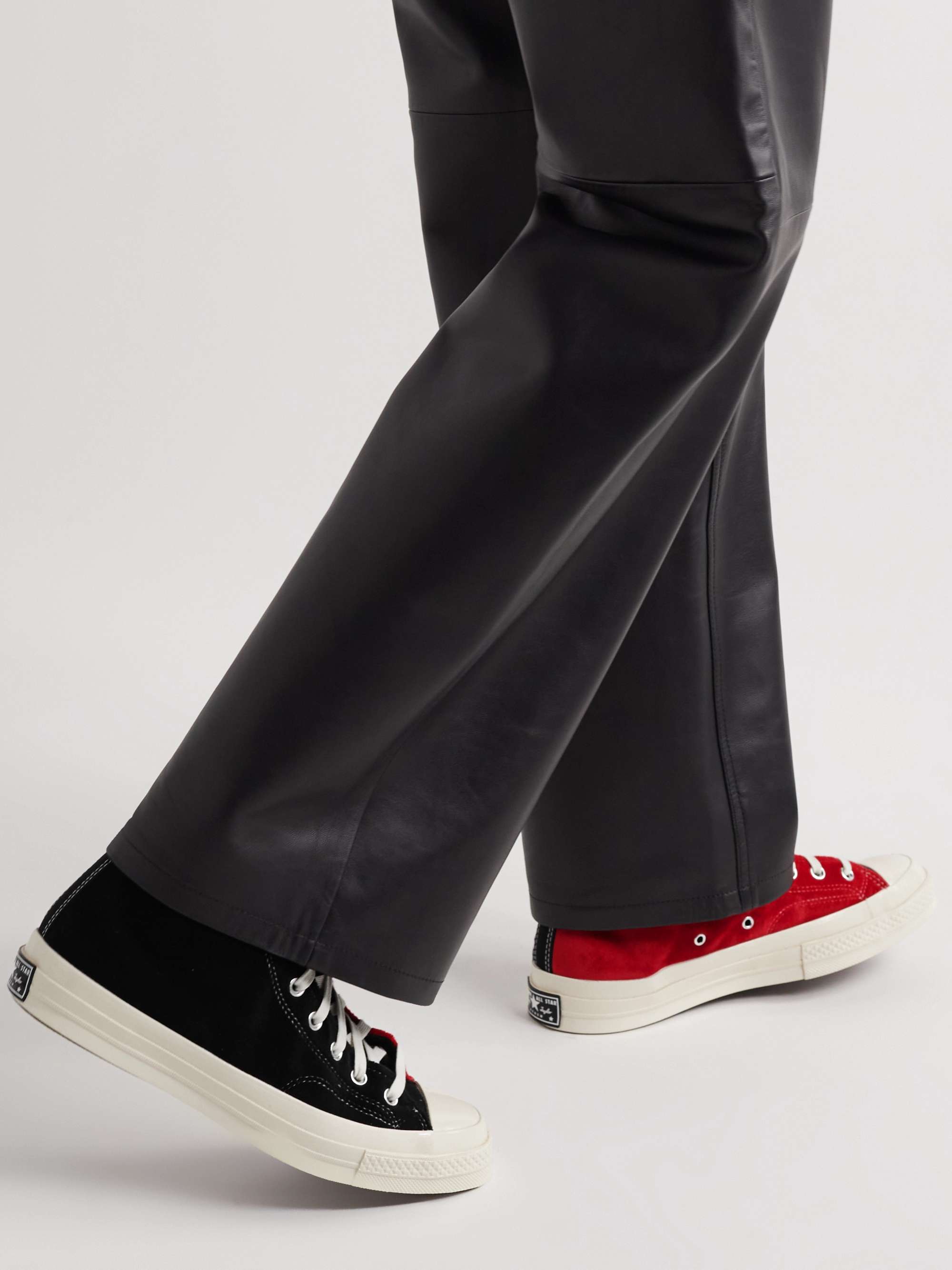 CONVERSE + Beyond Retro Chuck 70 Upcycled Two-Tone Velvet High-Top Sneakers