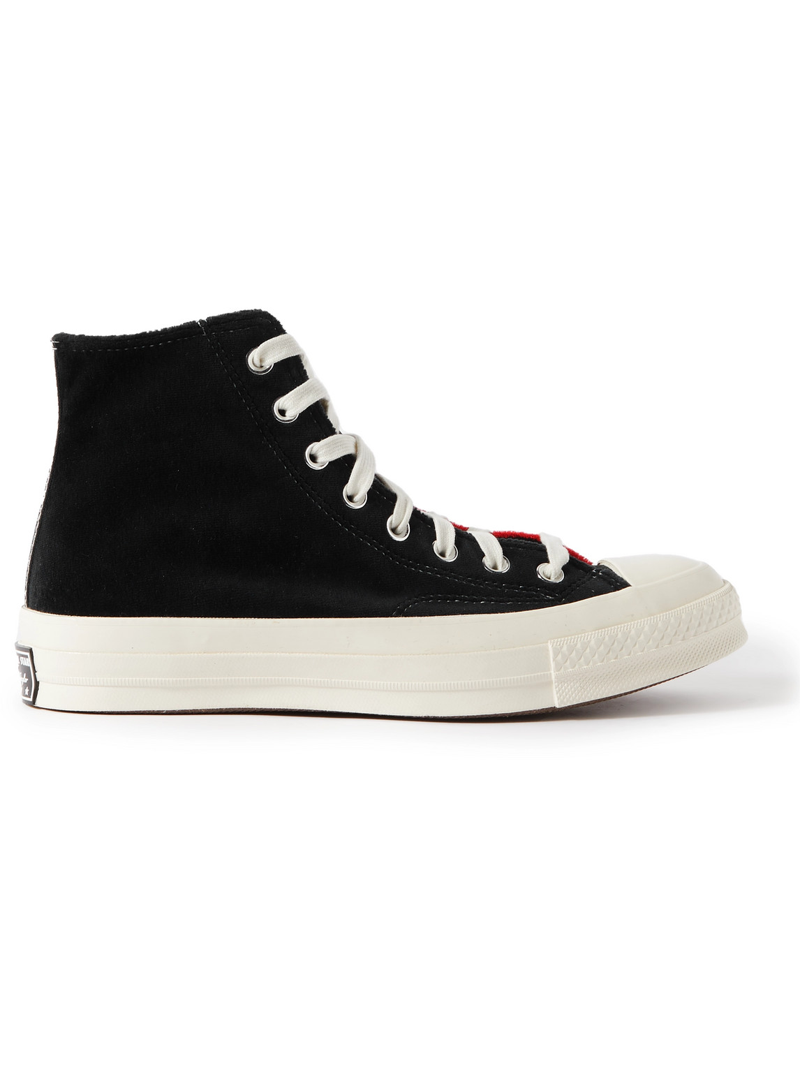 CONVERSE BEYOND RETRO CHUCK 70 UPCYCLED TWO-TONE VELVET HIGH-TOP trainers