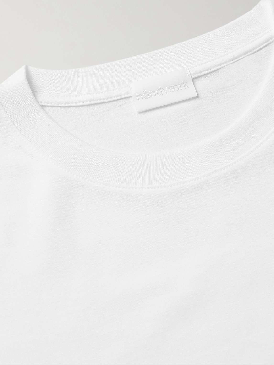 Shop Handvaerk Pima Cotton-jersey T-shirt In White