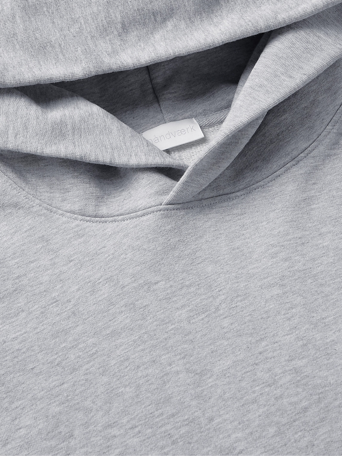 Shop Handvaerk Varsity Cotton-jersey Hoodie In Gray