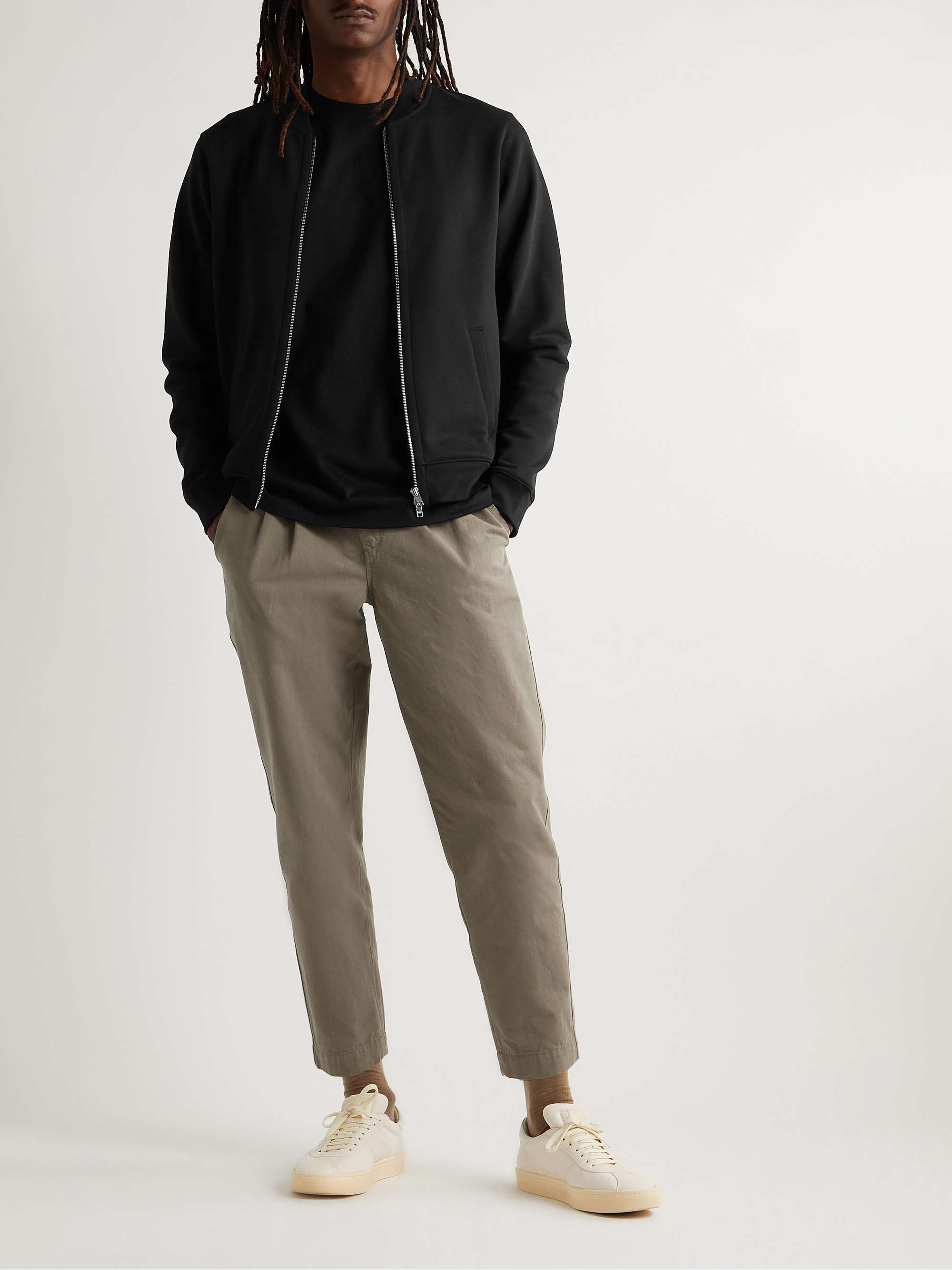 HANDVAERK Pima CottonJersey Bomber Jacket for Men MR PORTER