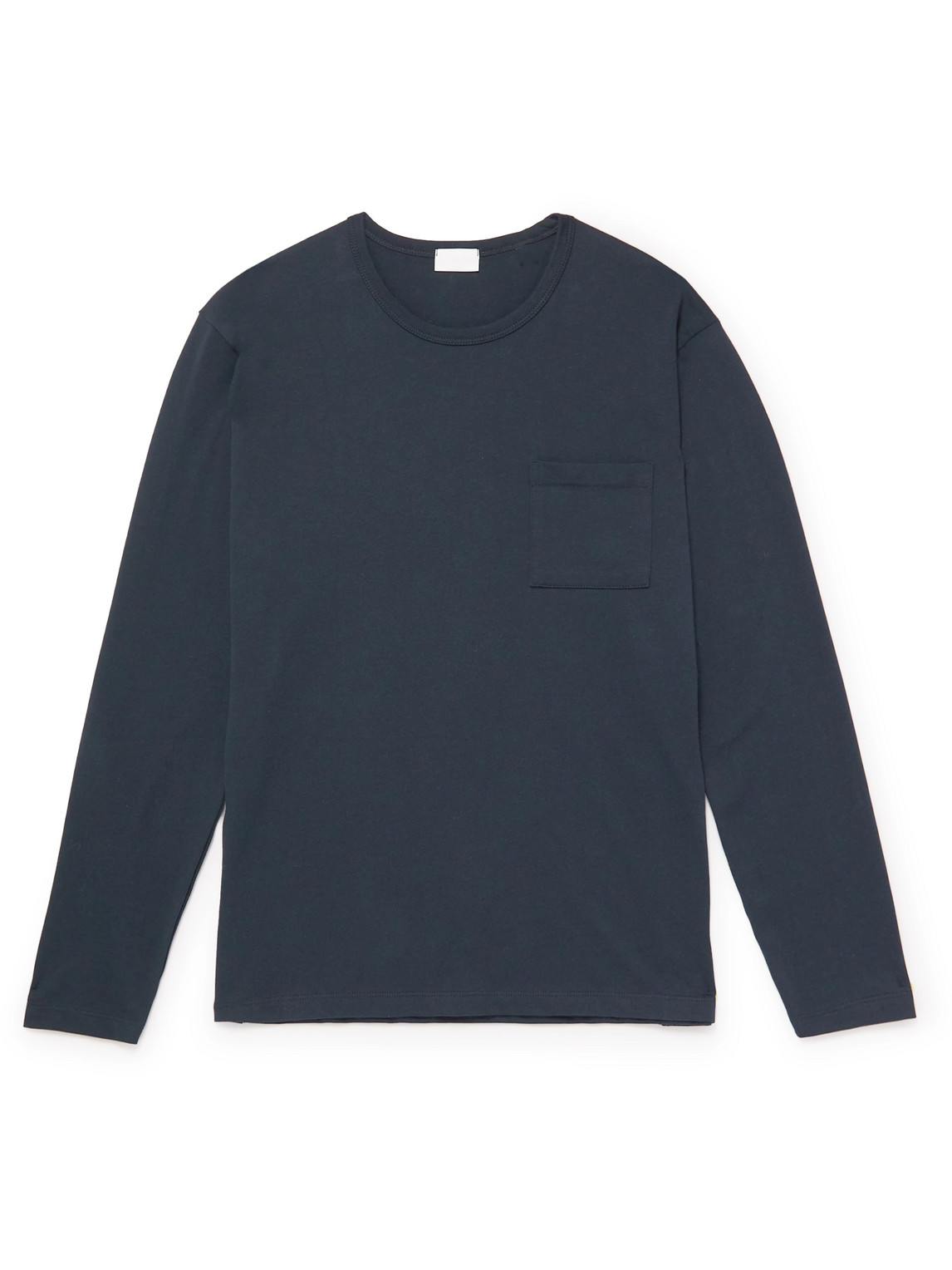 Handvaerk Pima Cotton-jersey T-shirt In Blue