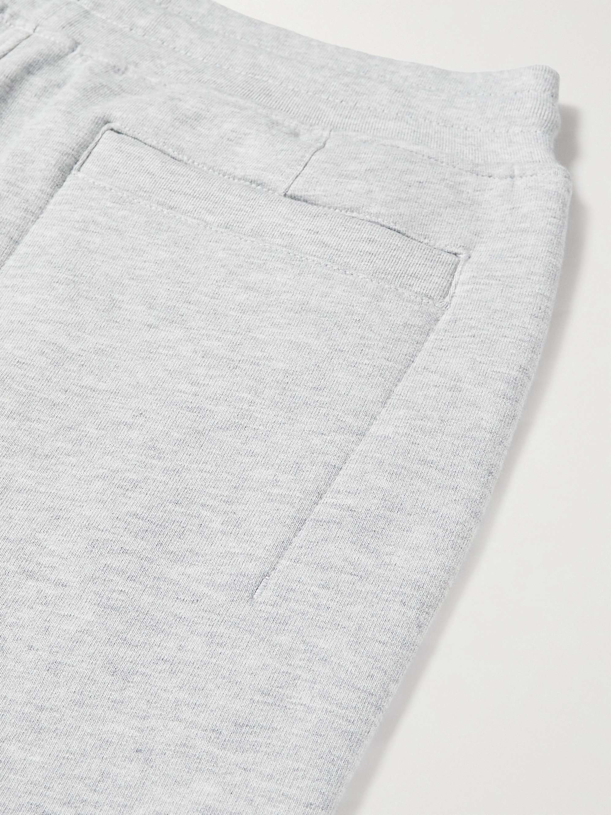 HANDVAERK Varsity Straight-Leg Cotton-Jersey Drawstring Shorts