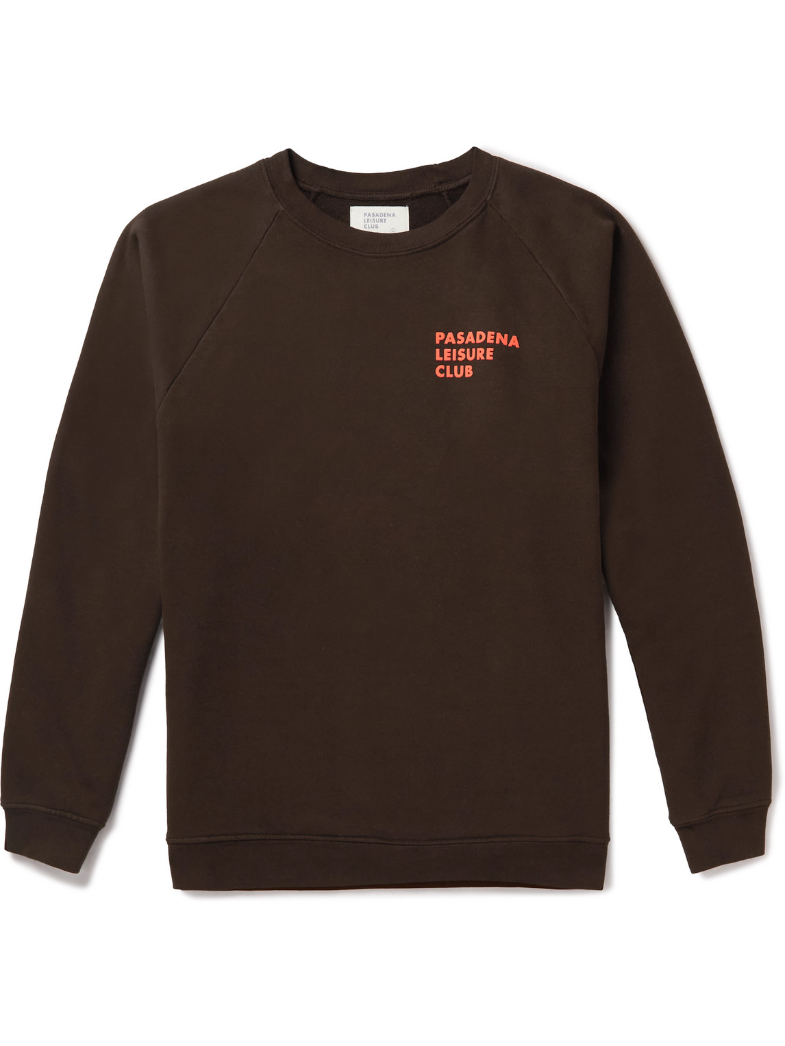 Pasadena Leisure Club Logo-print Cotton-jersey Sweatshirt In Brown