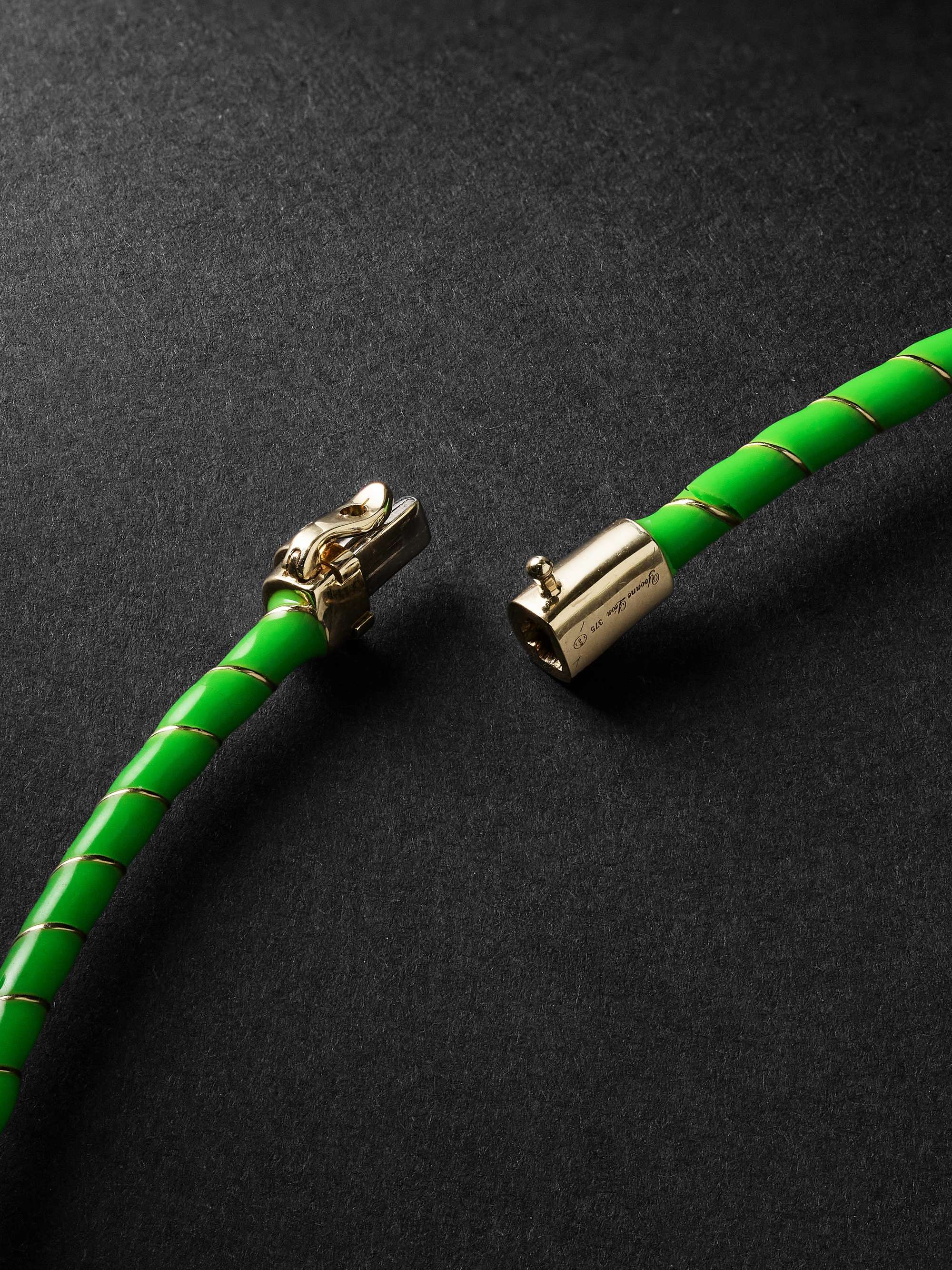 YVONNE LÉON Gold, Enamel and Diamond Necklace