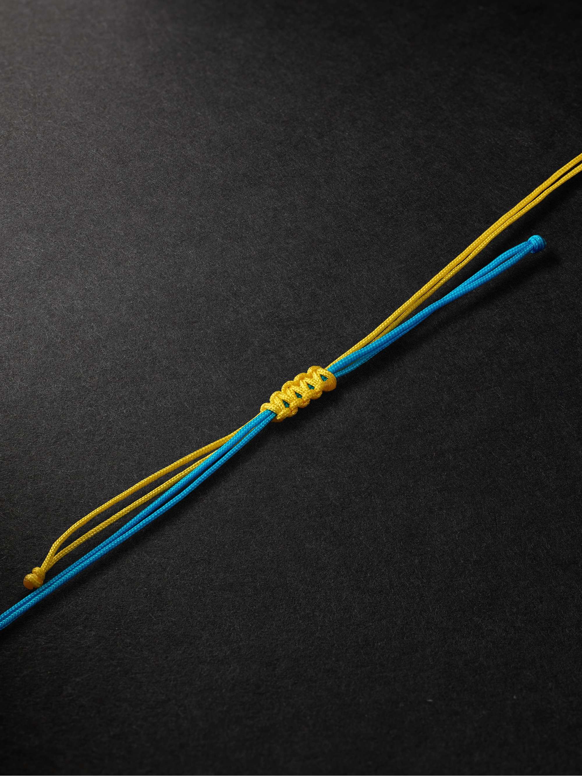 YVONNE LÉON White and Yellow Gold, Citrine, Diamond and Cord Necklace
