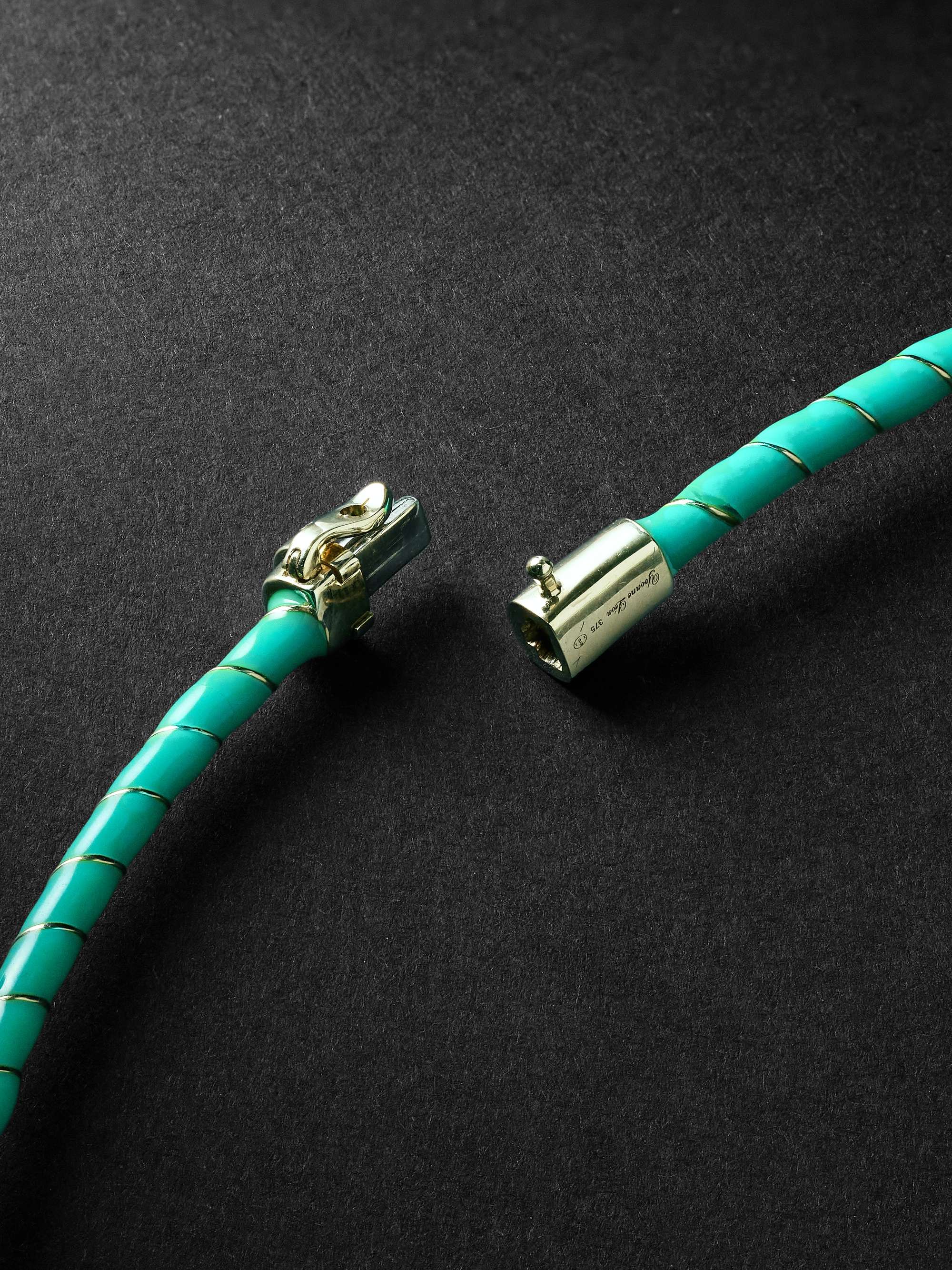 YVONNE LÉON Gold, Enamel and Diamond Necklace