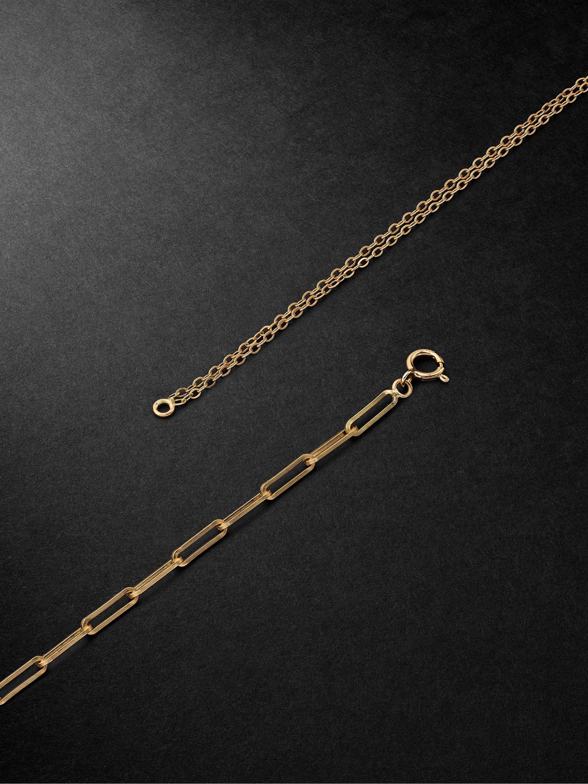 YVONNE LÉON Gold Diamond Necklace