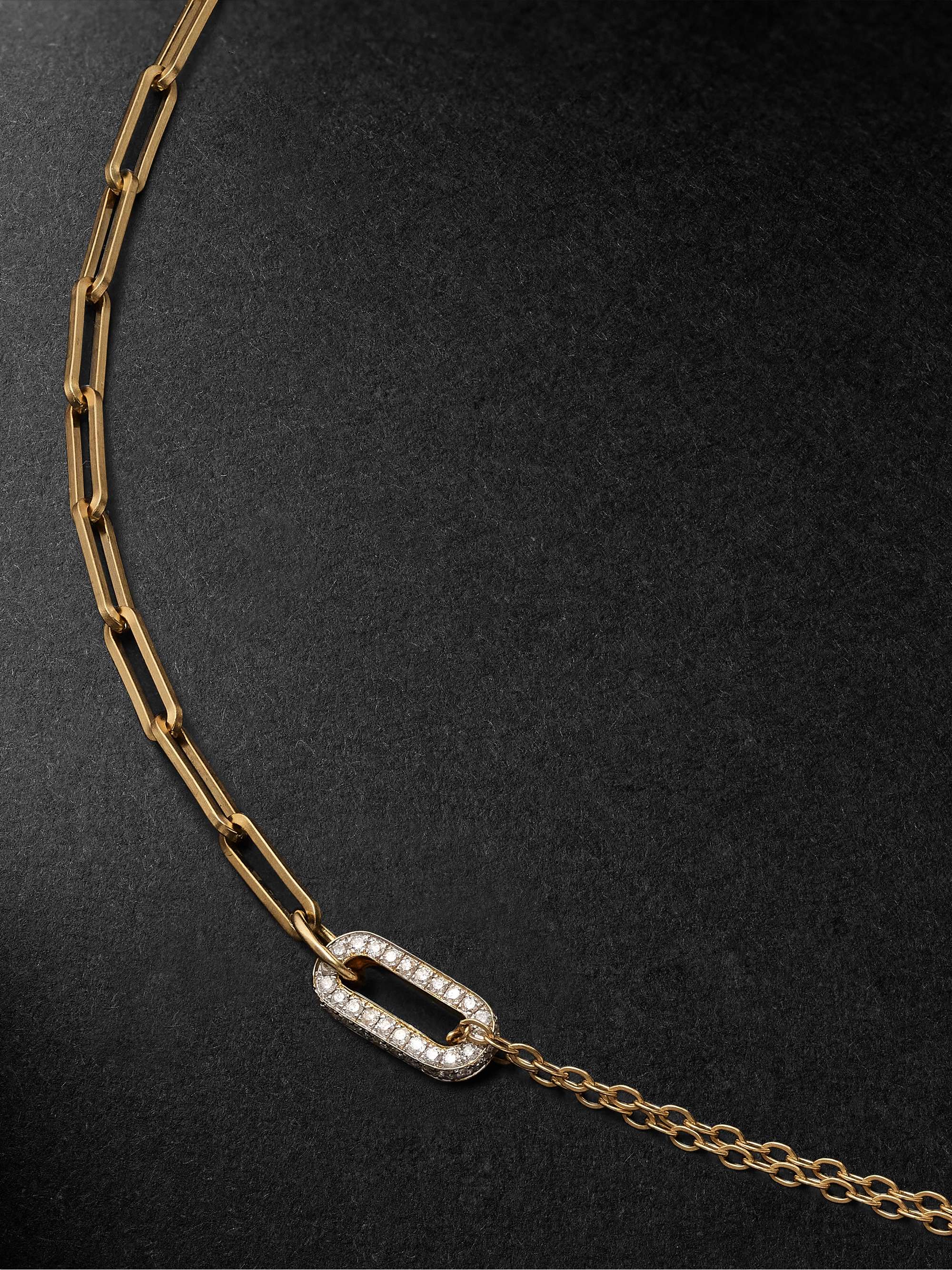 YVONNE LÉON Gold Diamond Necklace