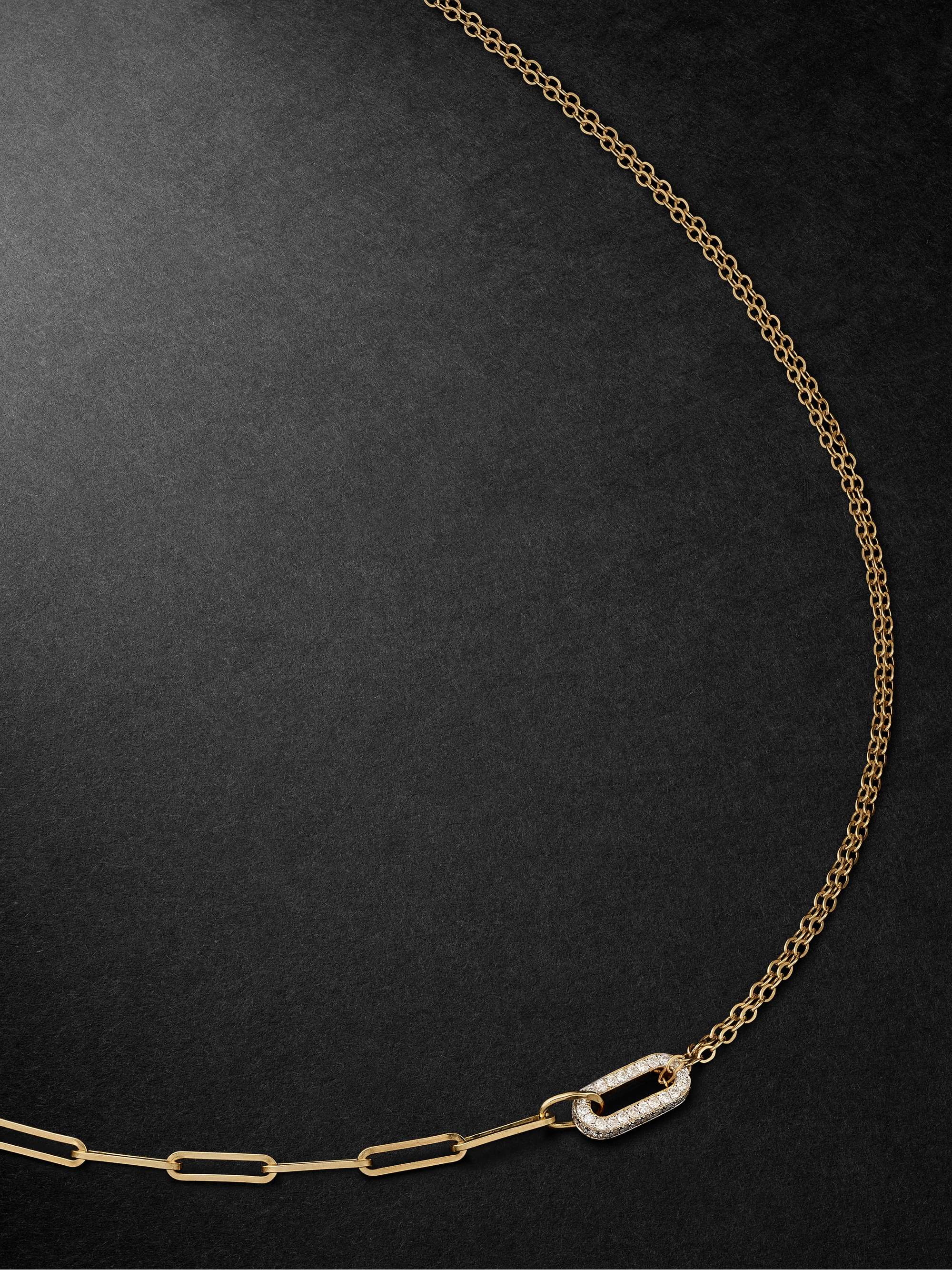 YVONNE L ON Gold Diamond Necklace for Men MR PORTER