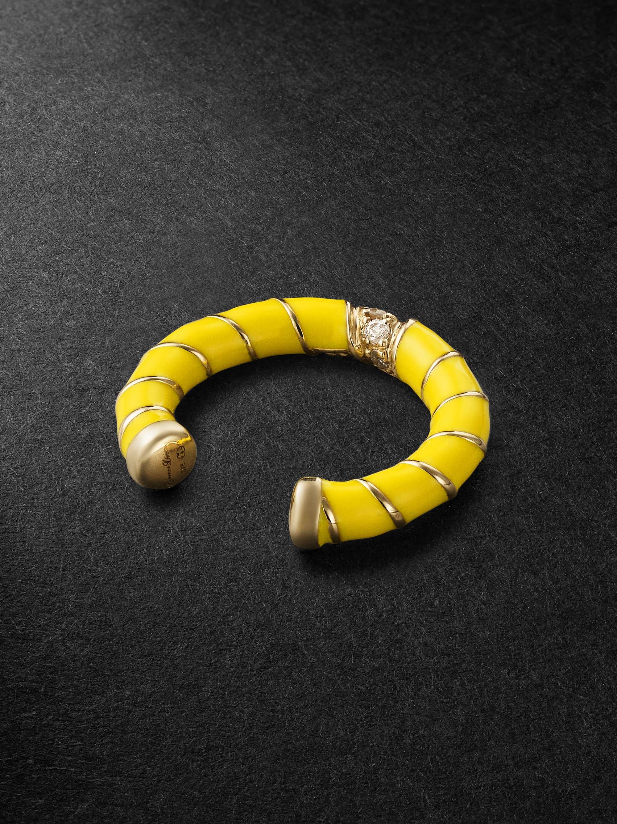 YVONNE LÉON Gold, Enamel and Diamond Ear Cuff