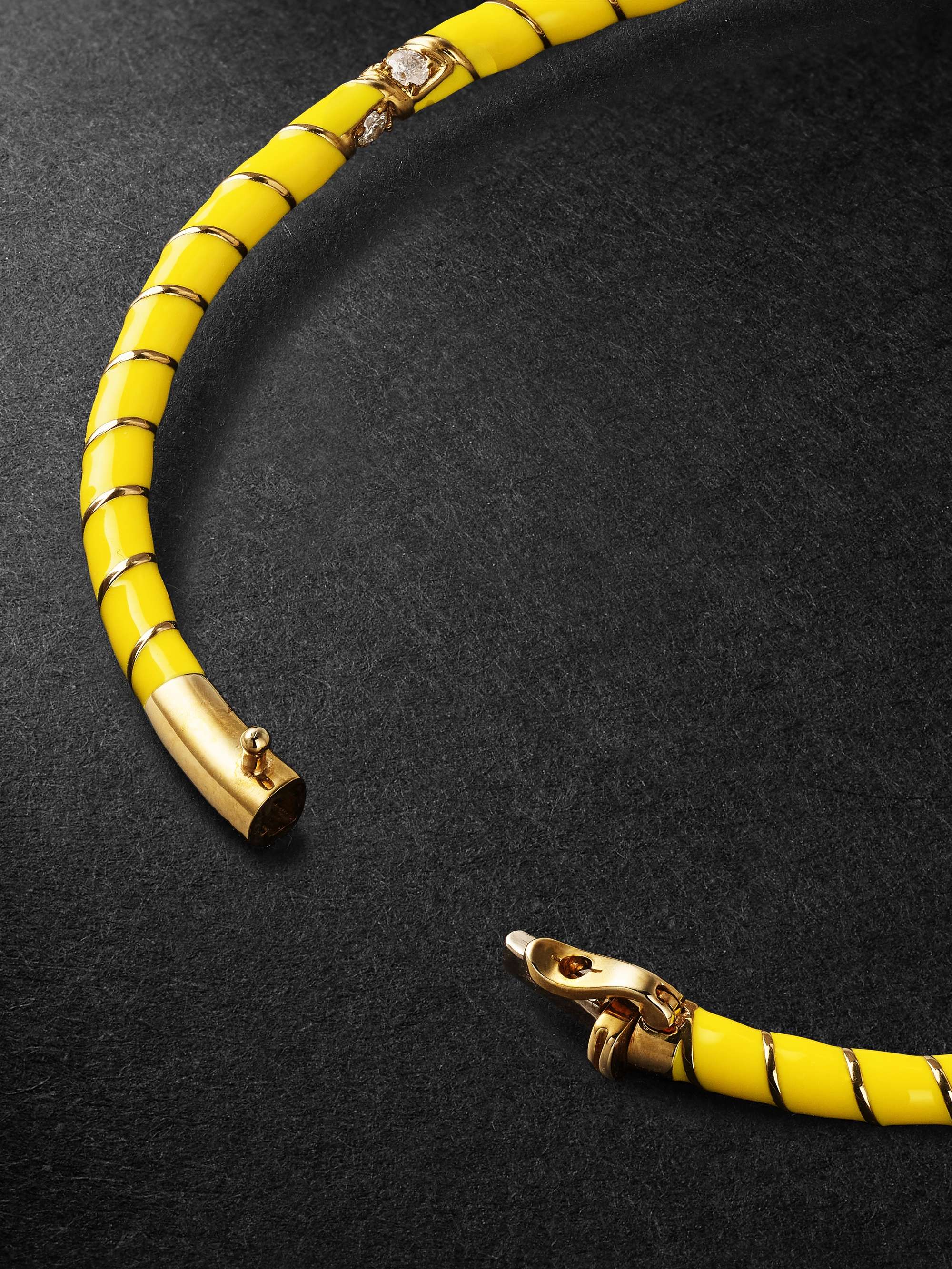 YVONNE LÉON Gold, Enamel and Diamond Bracelet