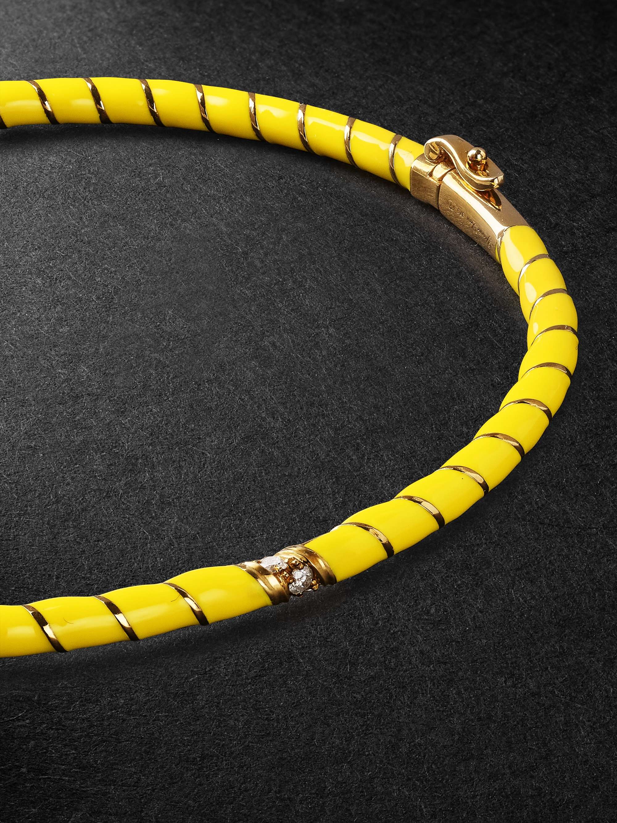 YVONNE LÉON Gold, Enamel and Diamond Bracelet