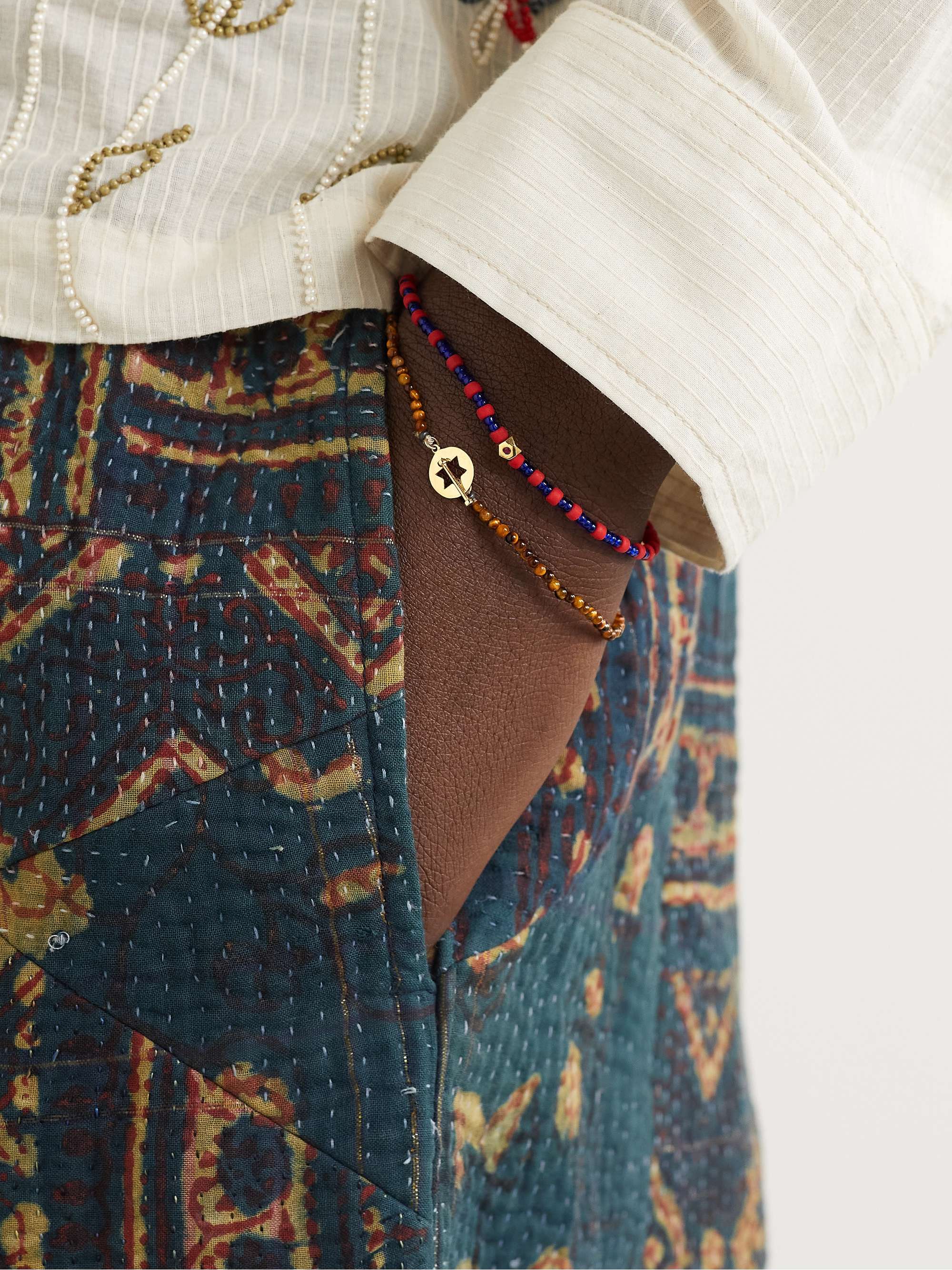 SACAI Embroidered Ribbed Mohair-Blend Zip-Up Cardigan for Men | MR 