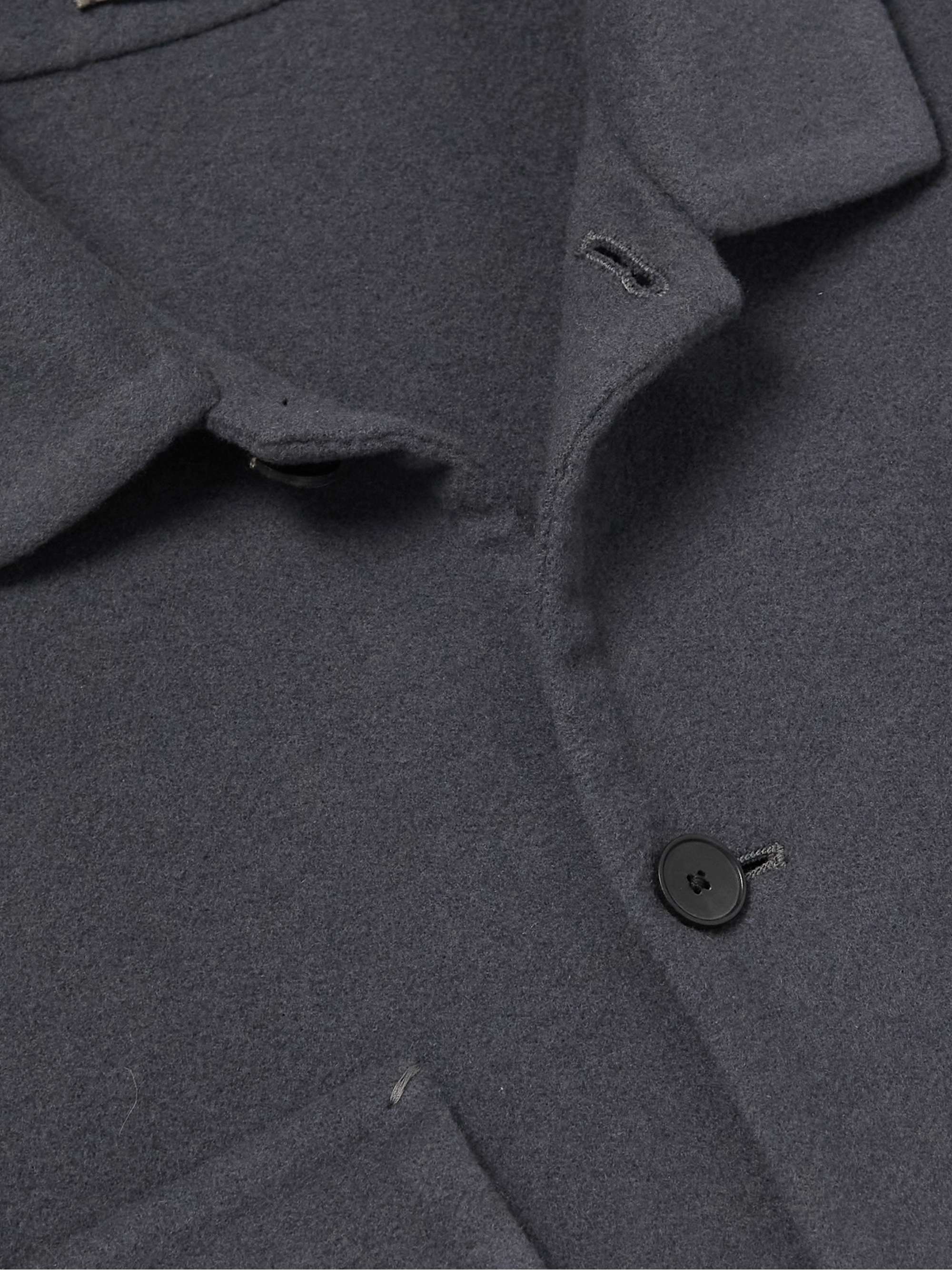 MR P. Double-Faced Splitable Cashmere and Virgin Wool-Blend Overshirt