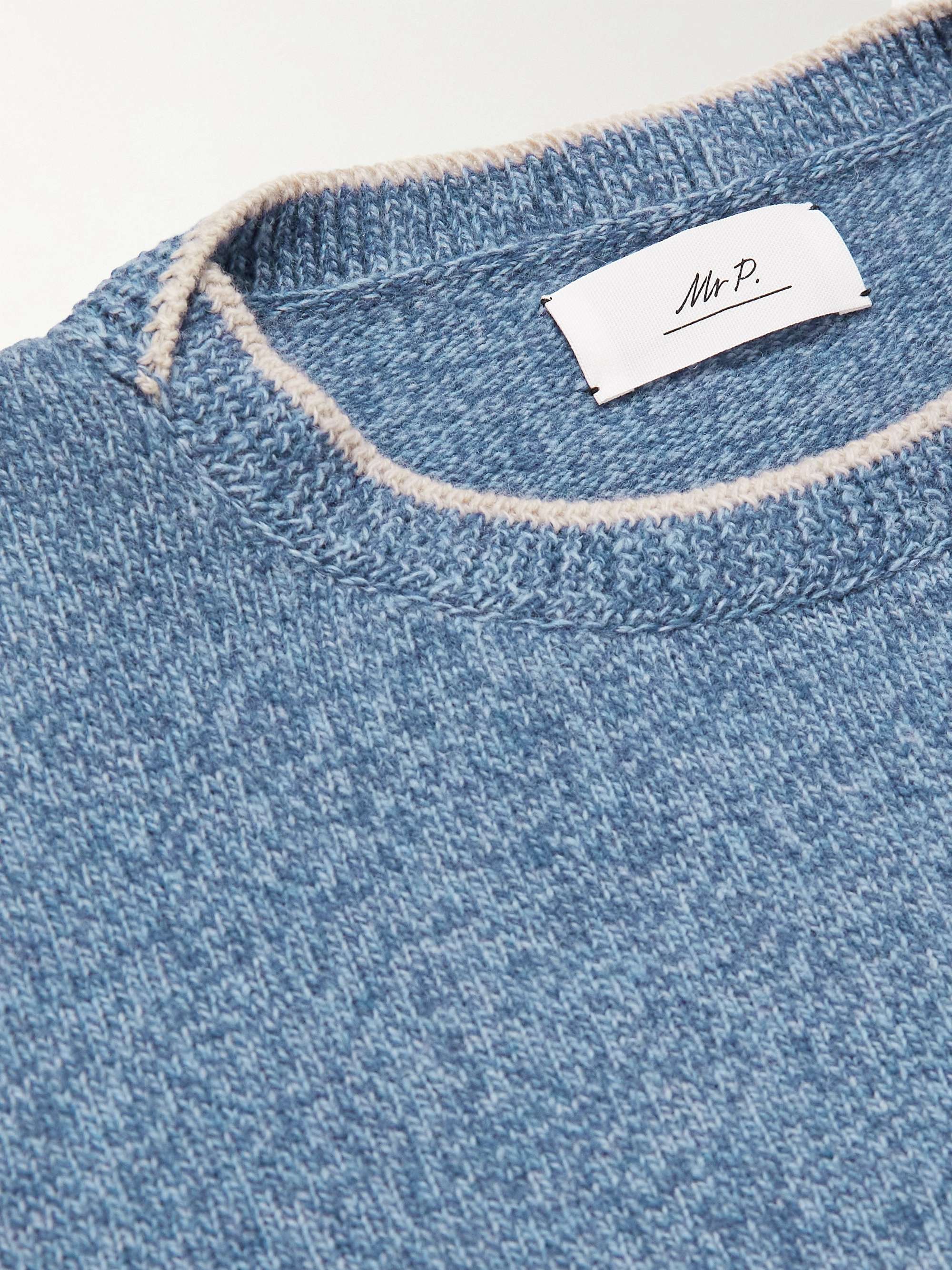 MR P. Contrast-Tipped Wool Sweater
