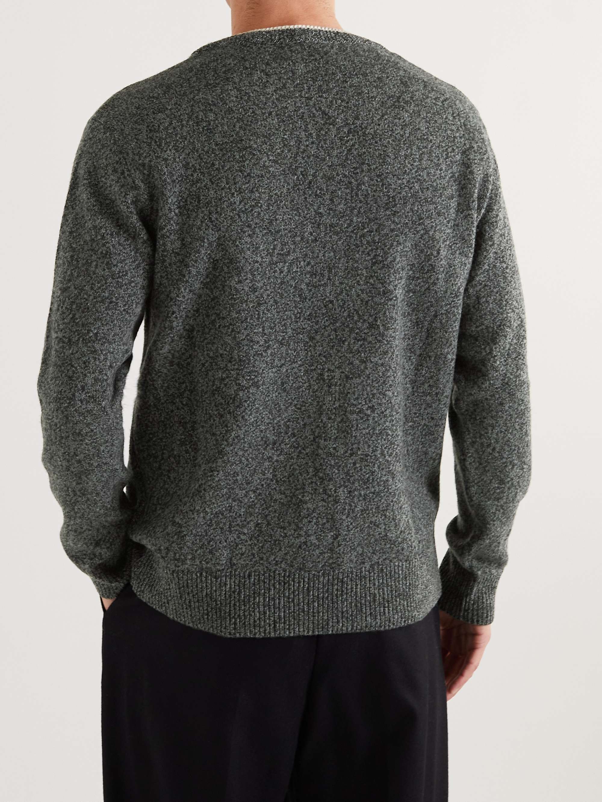 MR P. Contrast-Tipped Wool Sweater