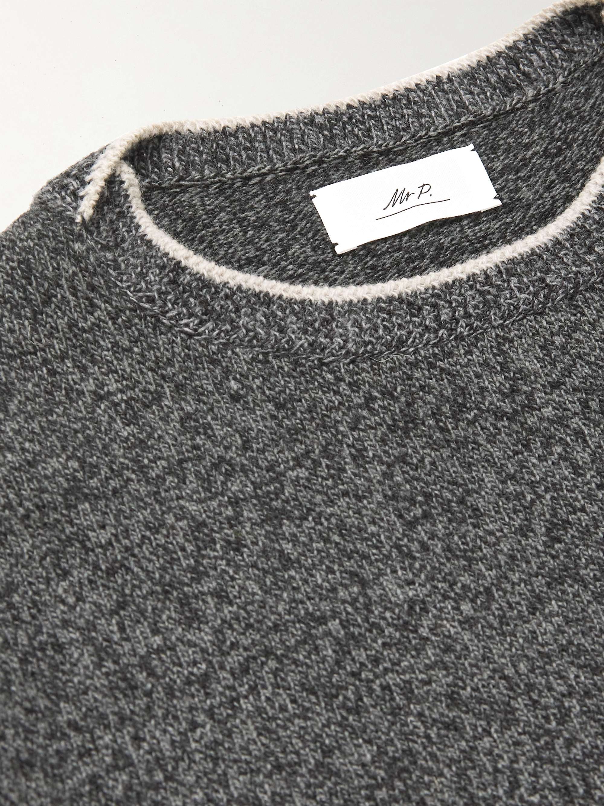 MR P. Contrast-Tipped Wool Sweater | MR PORTER