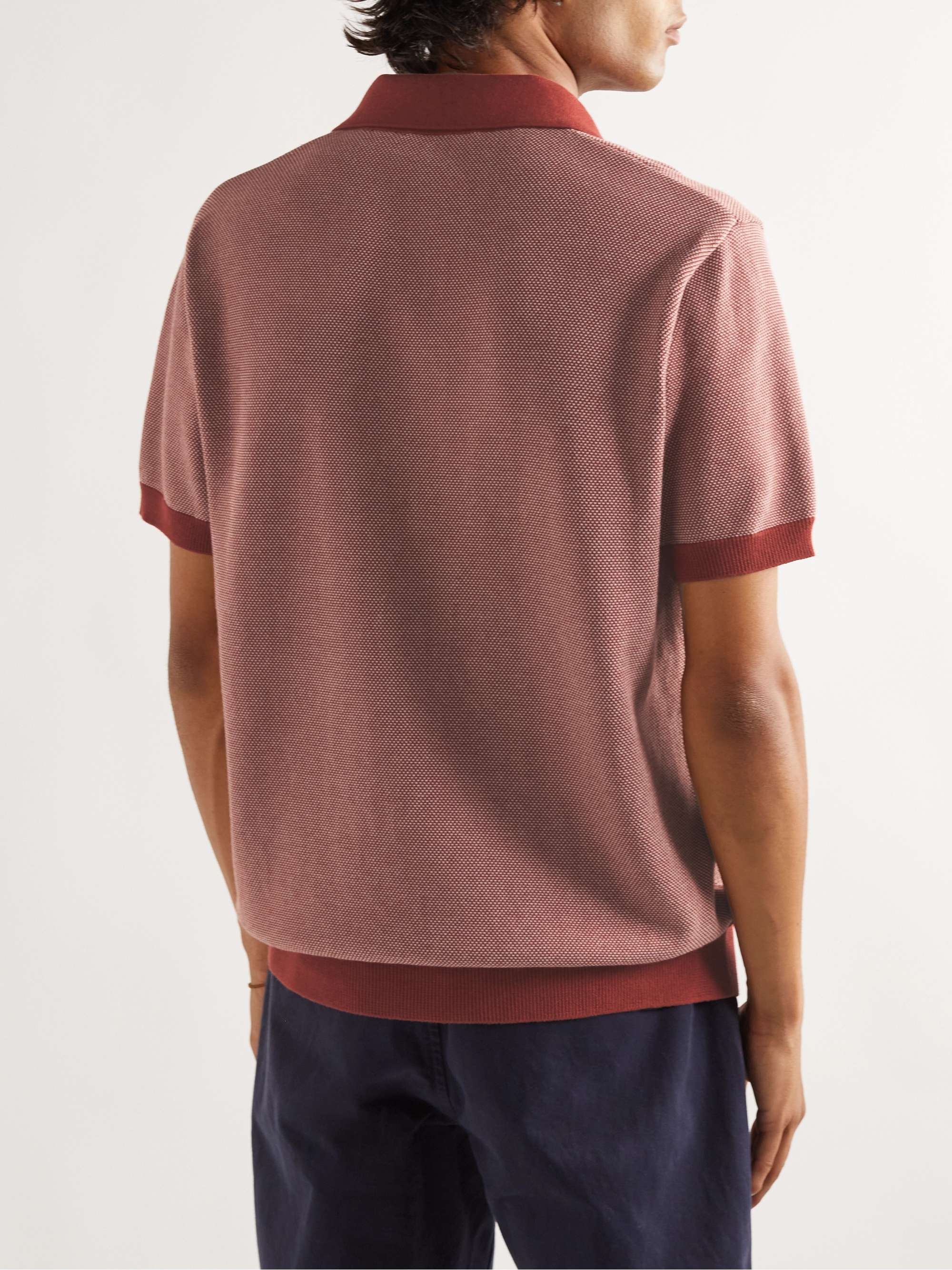 MR P. Honeycomb-Knit Cotton Polo Shirt