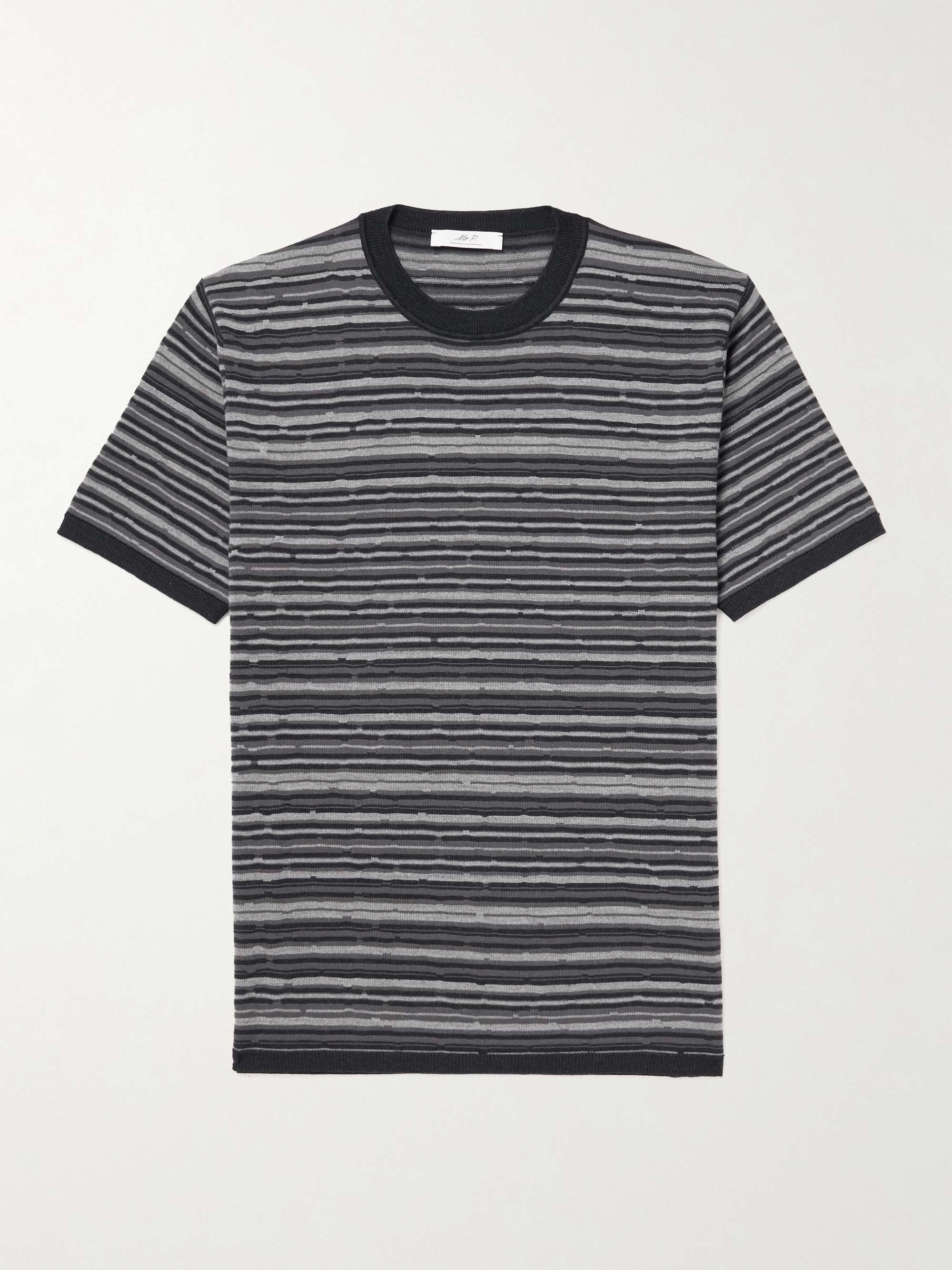 MR P. Striped Merino Wool T-Shirt for Men | MR PORTER