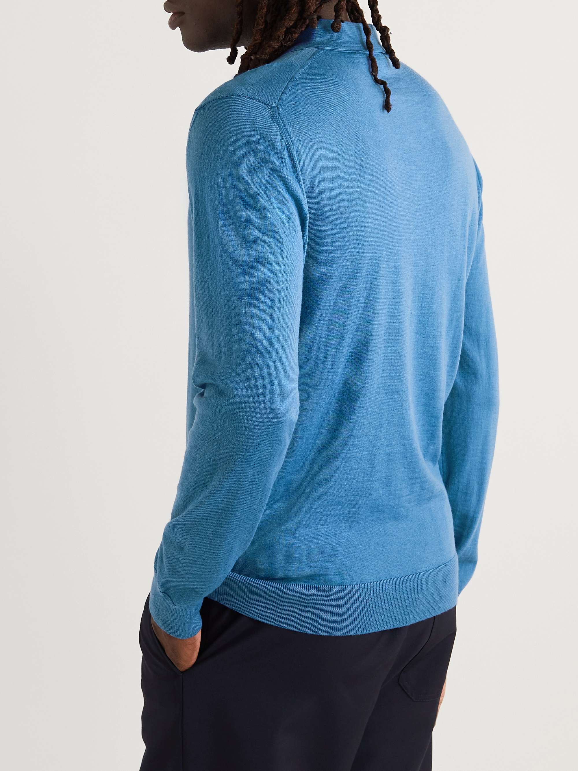 MR P. Slim-Fit Merino Wool Polo Shirt