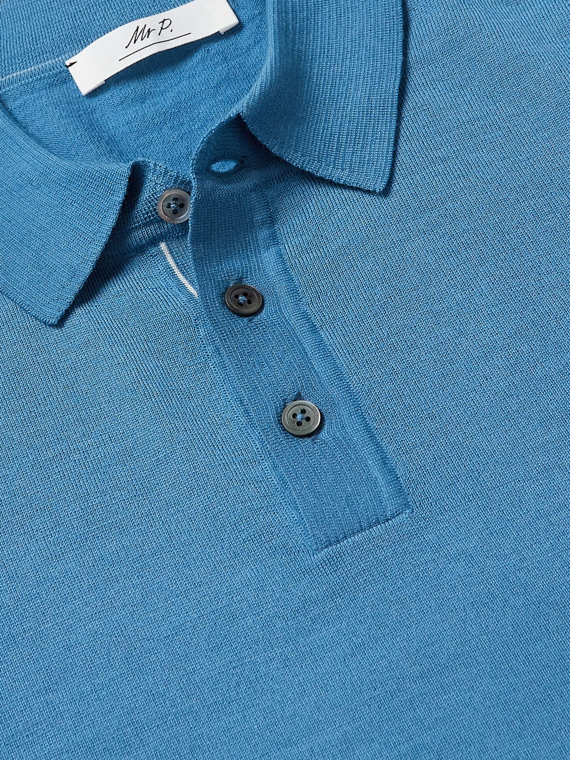 MR P. Slim-Fit Merino Wool Polo Shirt for Men | MR PORTER