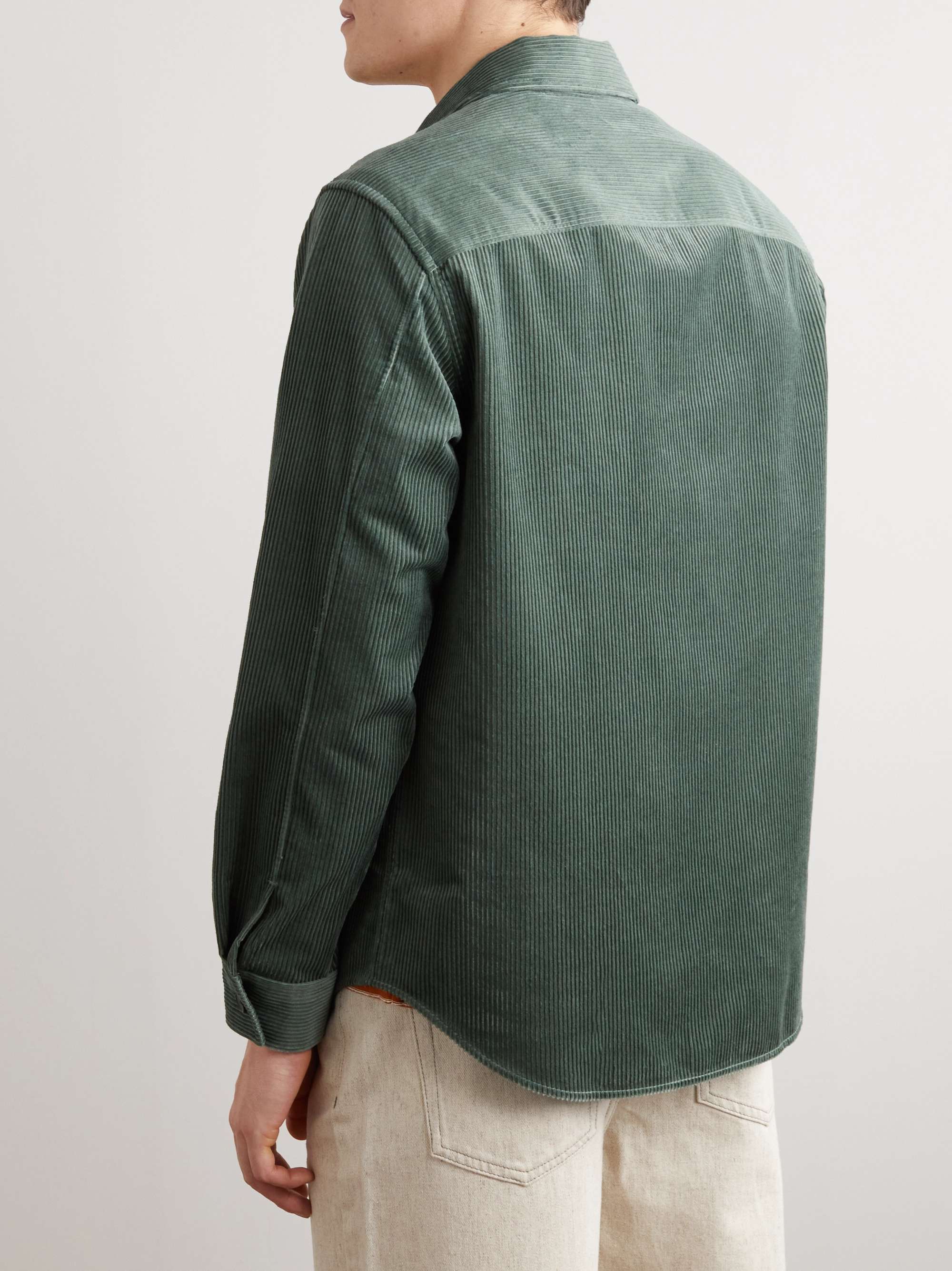 MR P. Cotton and Cashmere-Blend Corduroy Overshirt