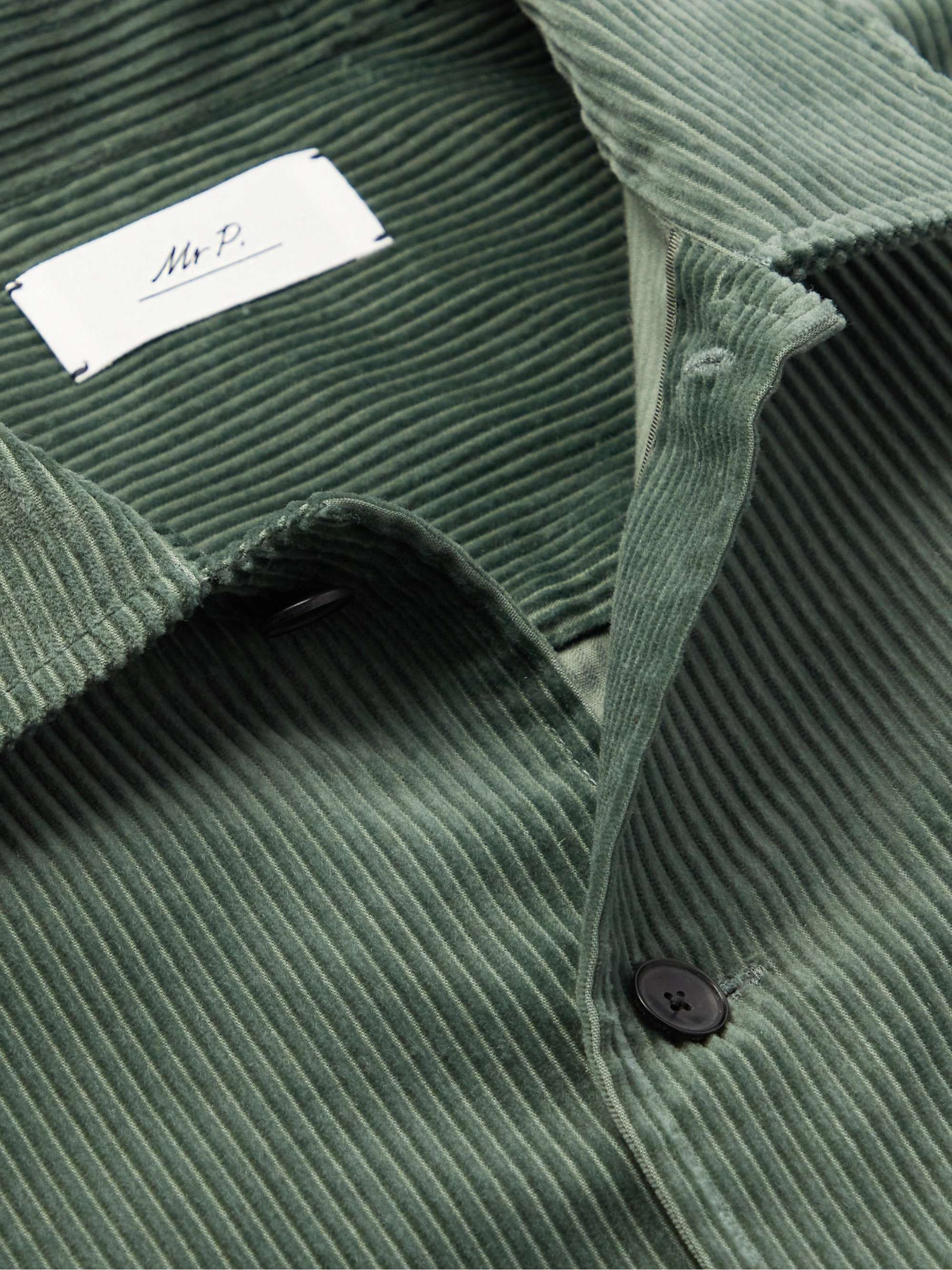 MR P. Cotton and Cashmere-Blend Corduroy Overshirt
