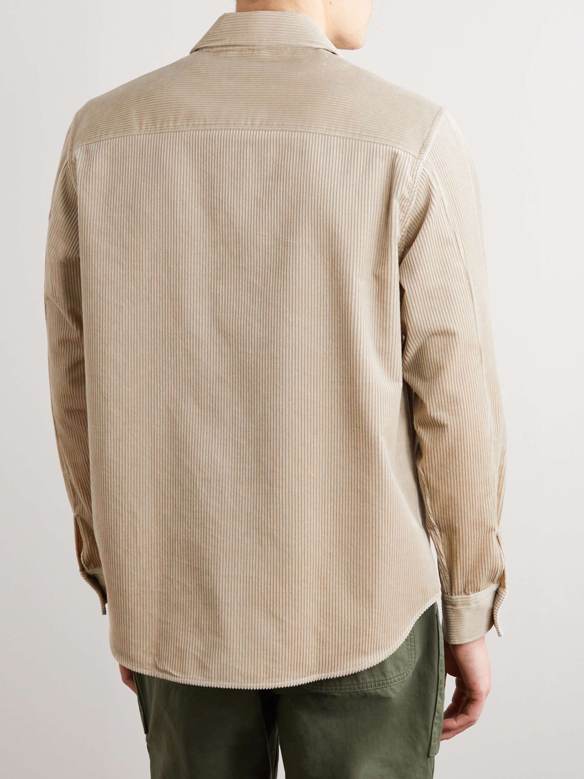 MR P. Cotton and Cashmere-Blend Corduroy Overshirt