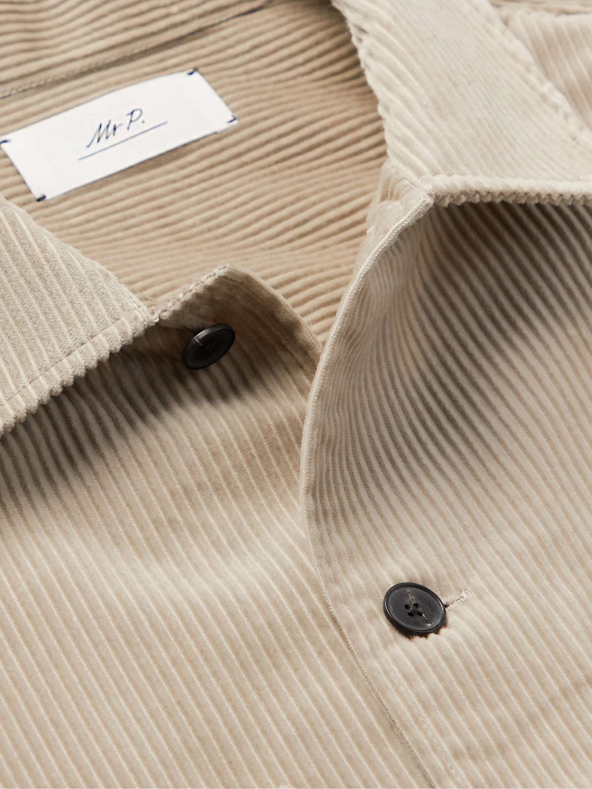 MR P. Cotton and Cashmere-Blend Corduroy Overshirt