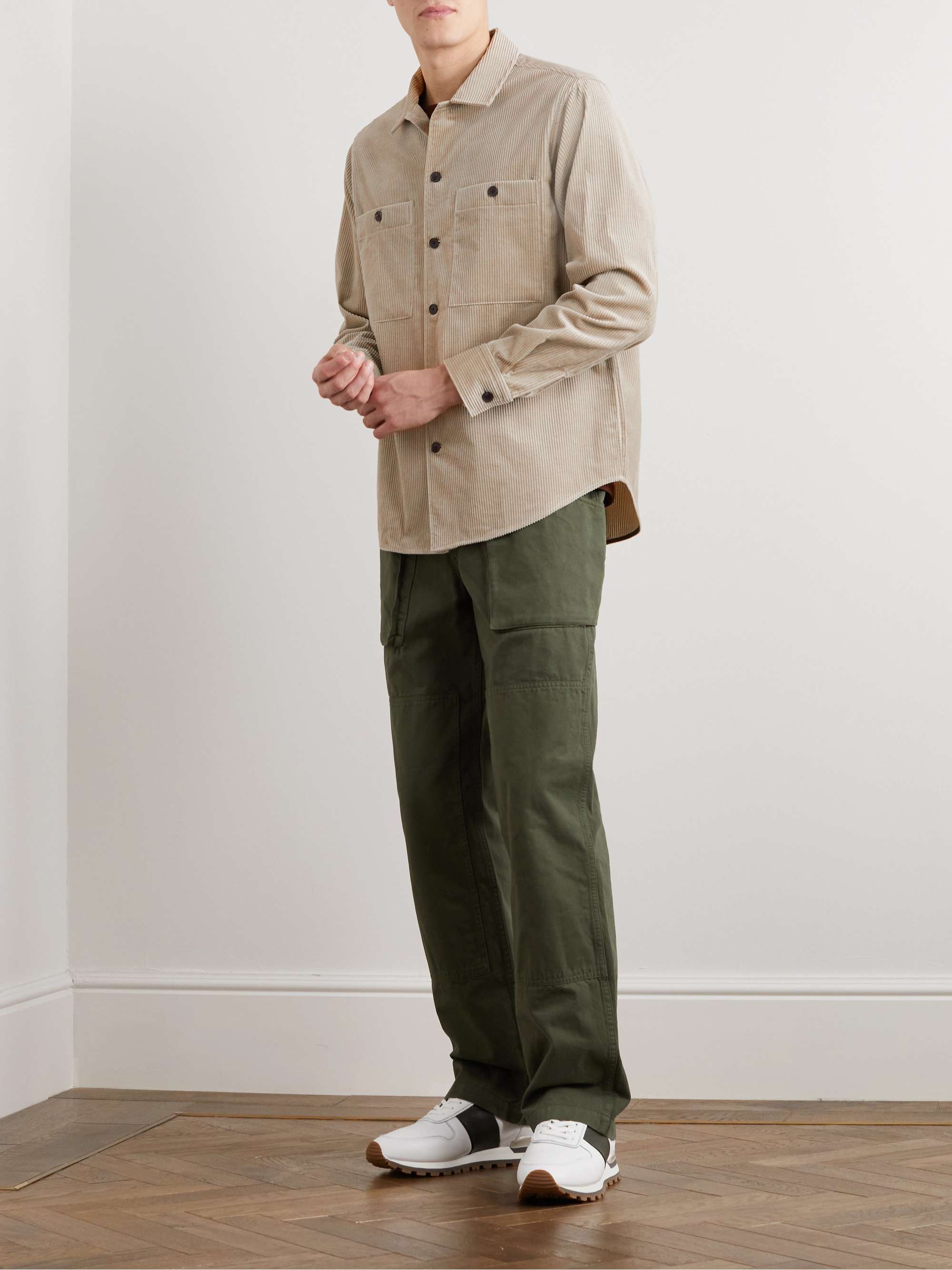 MR P. Cotton and Cashmere-Blend Corduroy Overshirt