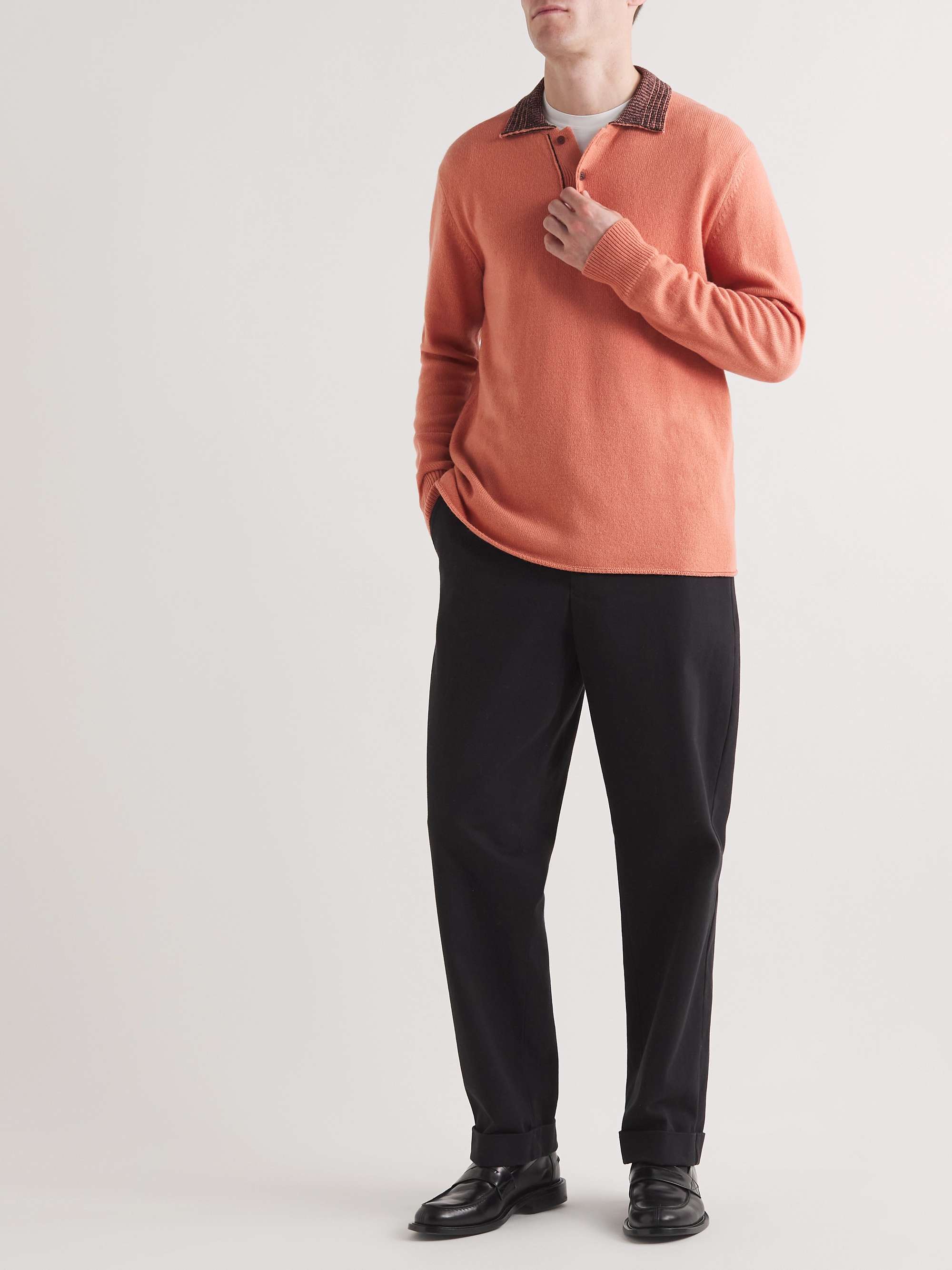 MR P. Cashmere-Blend Polo Shirt