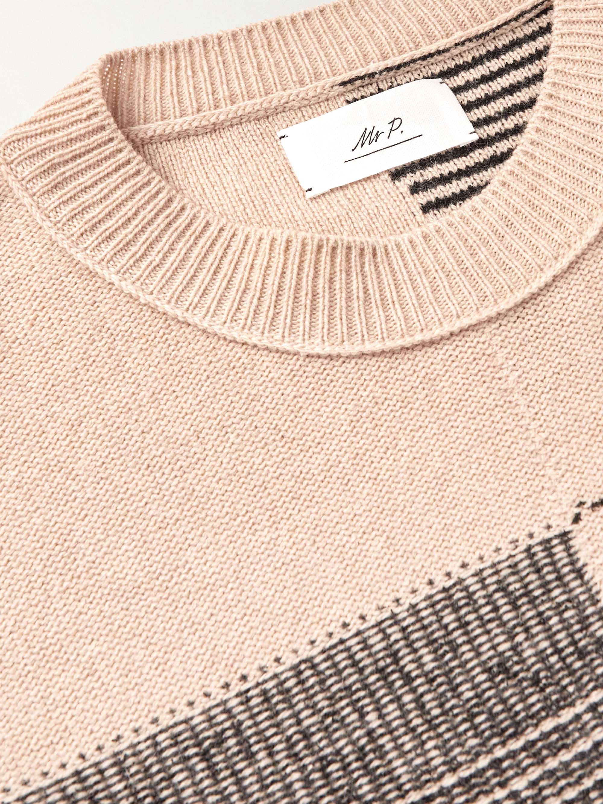 MR P. Jacquard-Knit Cashmere-Blend Sweater