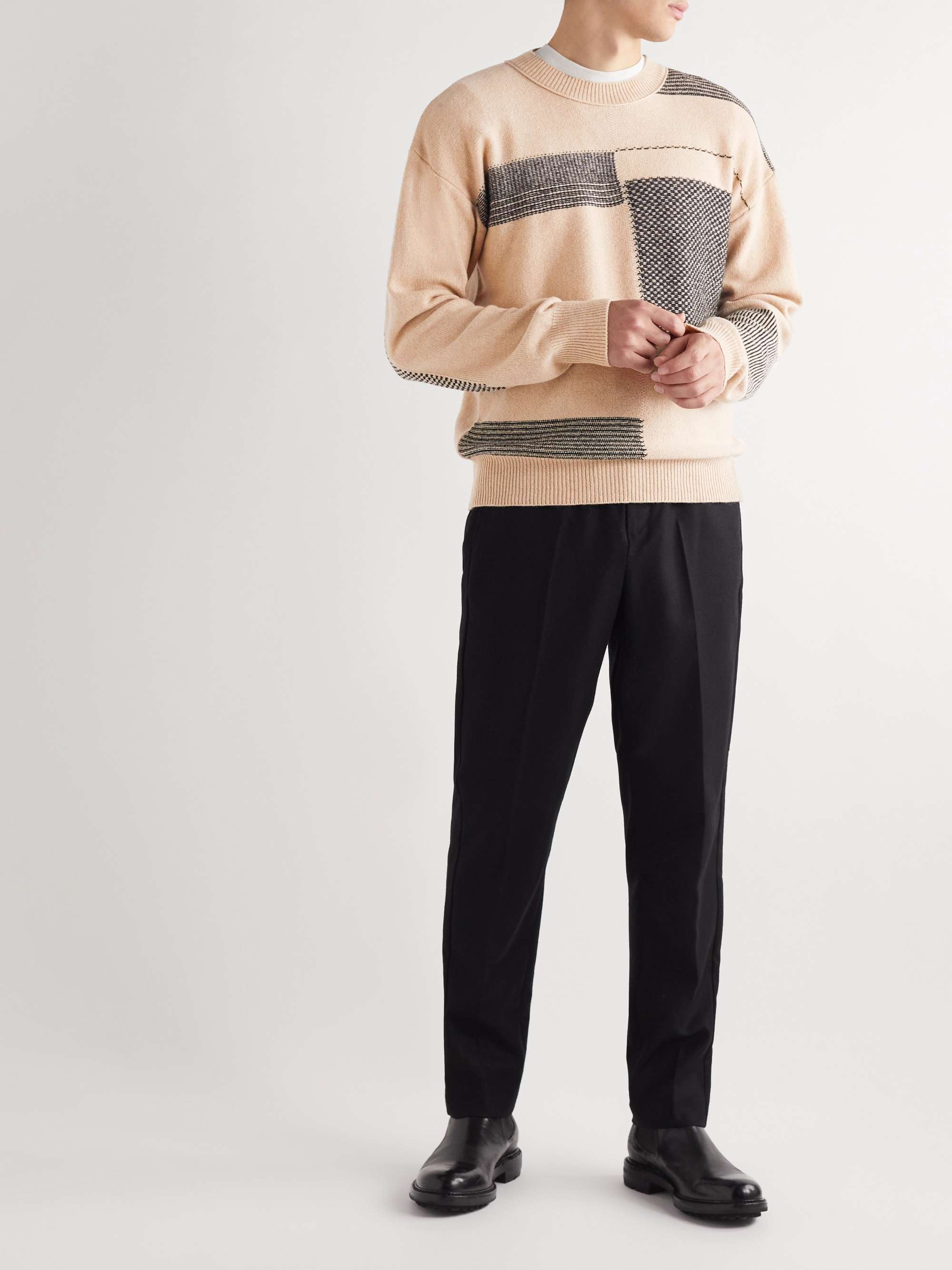 MR P. Jacquard-Knit Cashmere-Blend Sweater
