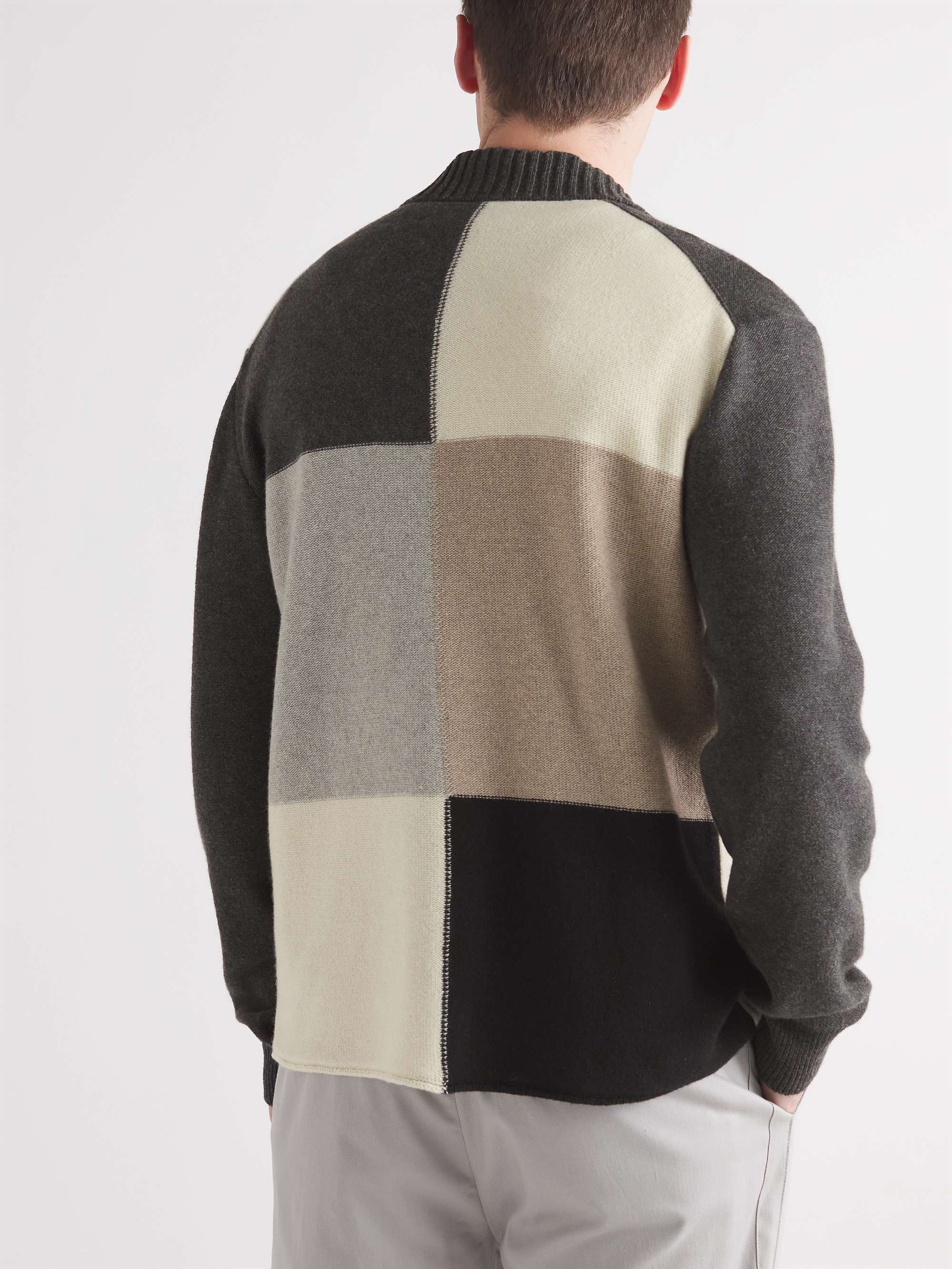 MR P. Colour-Block Cashmere and Virgin Wool-Blend Shirt
