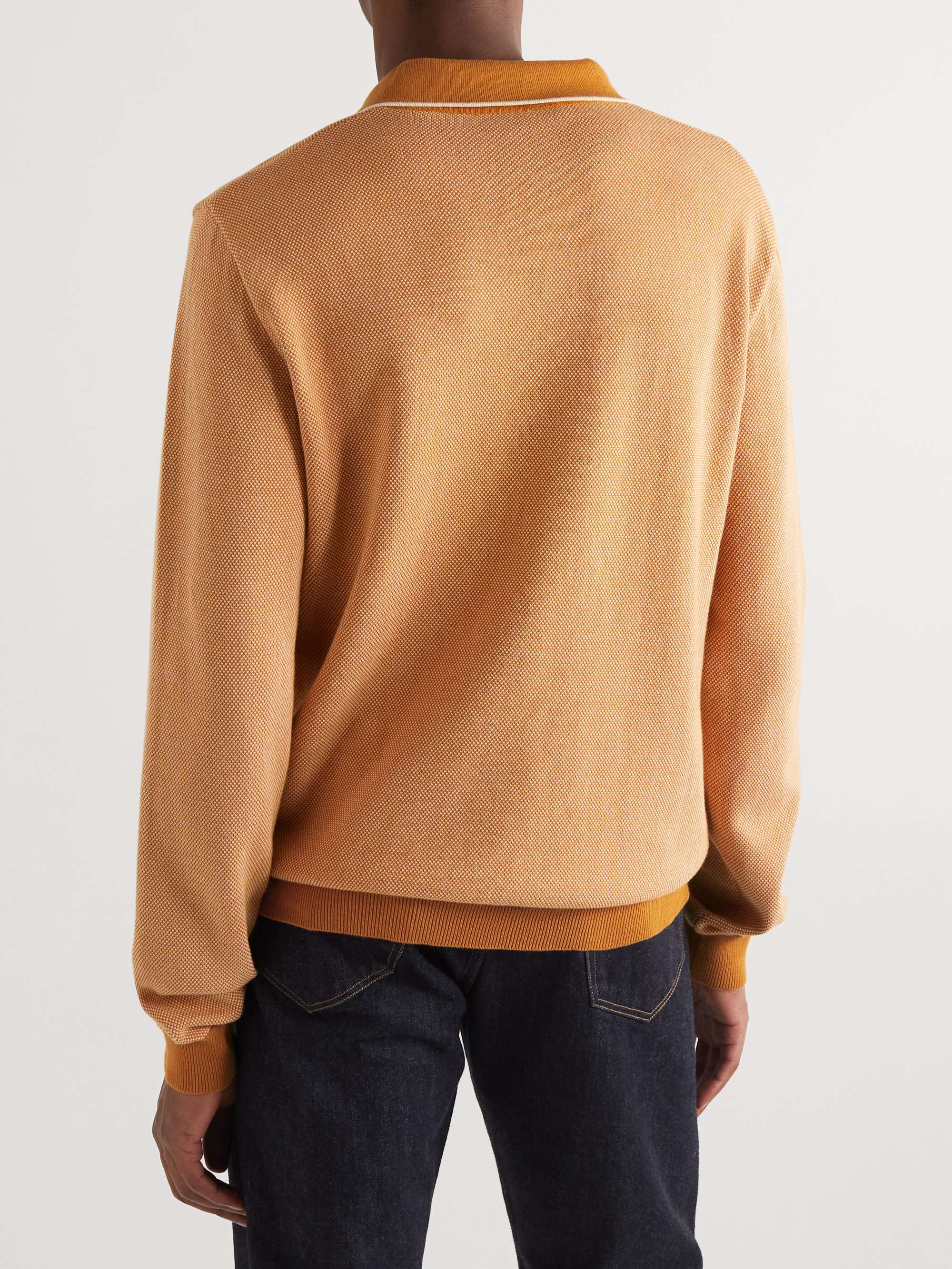 MR P. Johnny Birdseye Cotton Polo Shirt