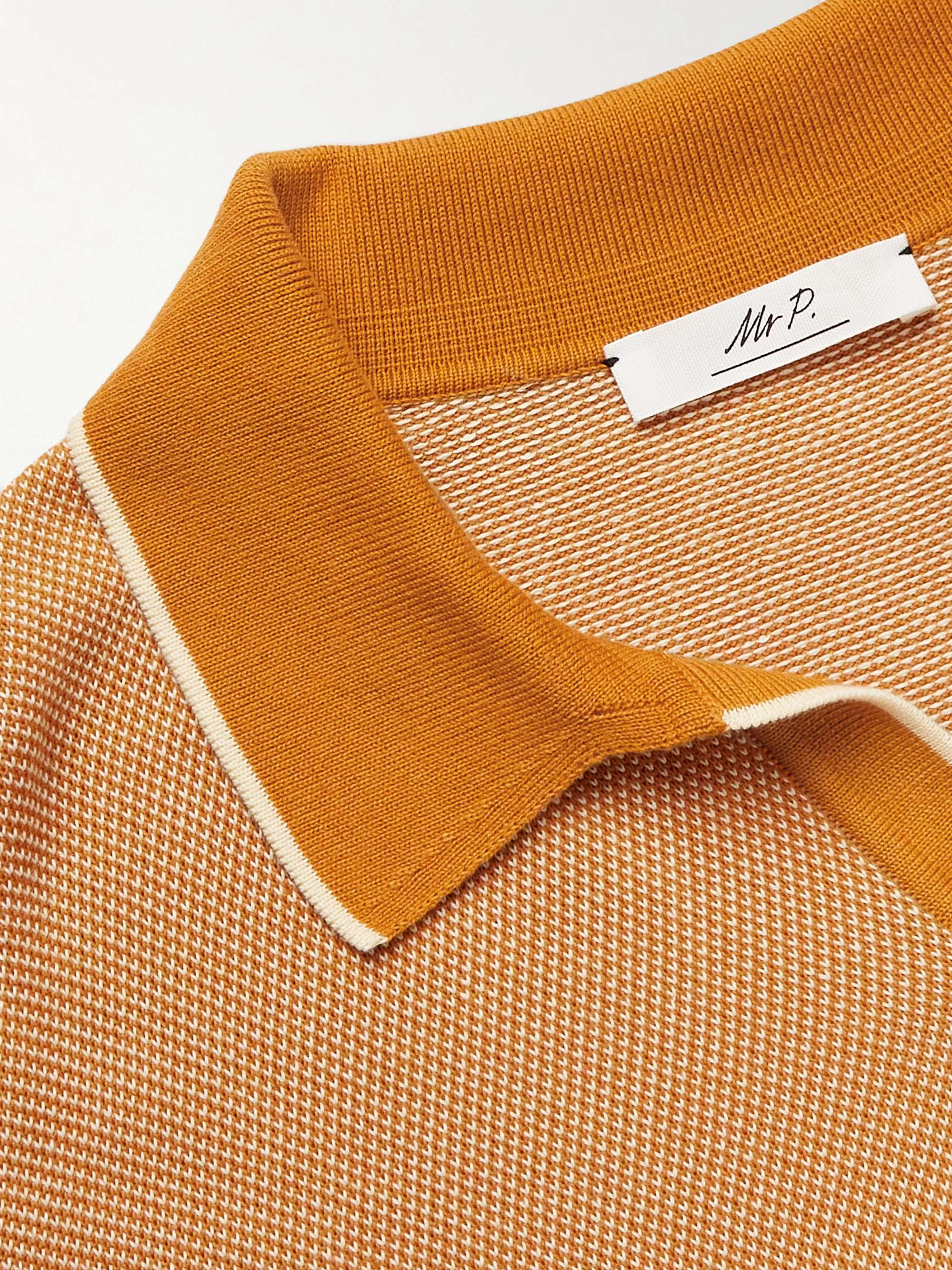 MR P. Johnny Birdseye Cotton Polo Shirt